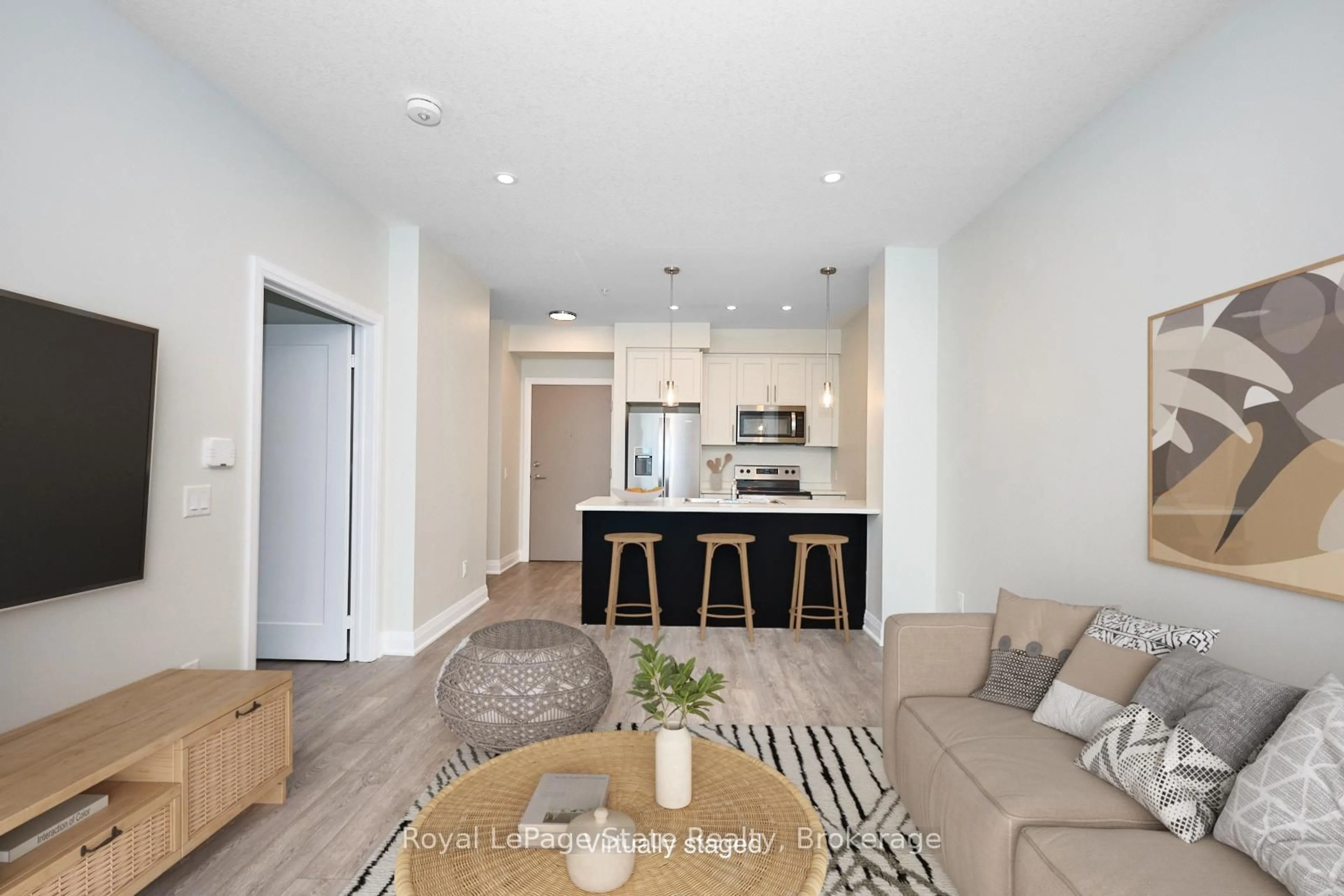 Living room with furniture, unknown for 16 Concord Pl #301, Grimsby Ontario L3M 0J1