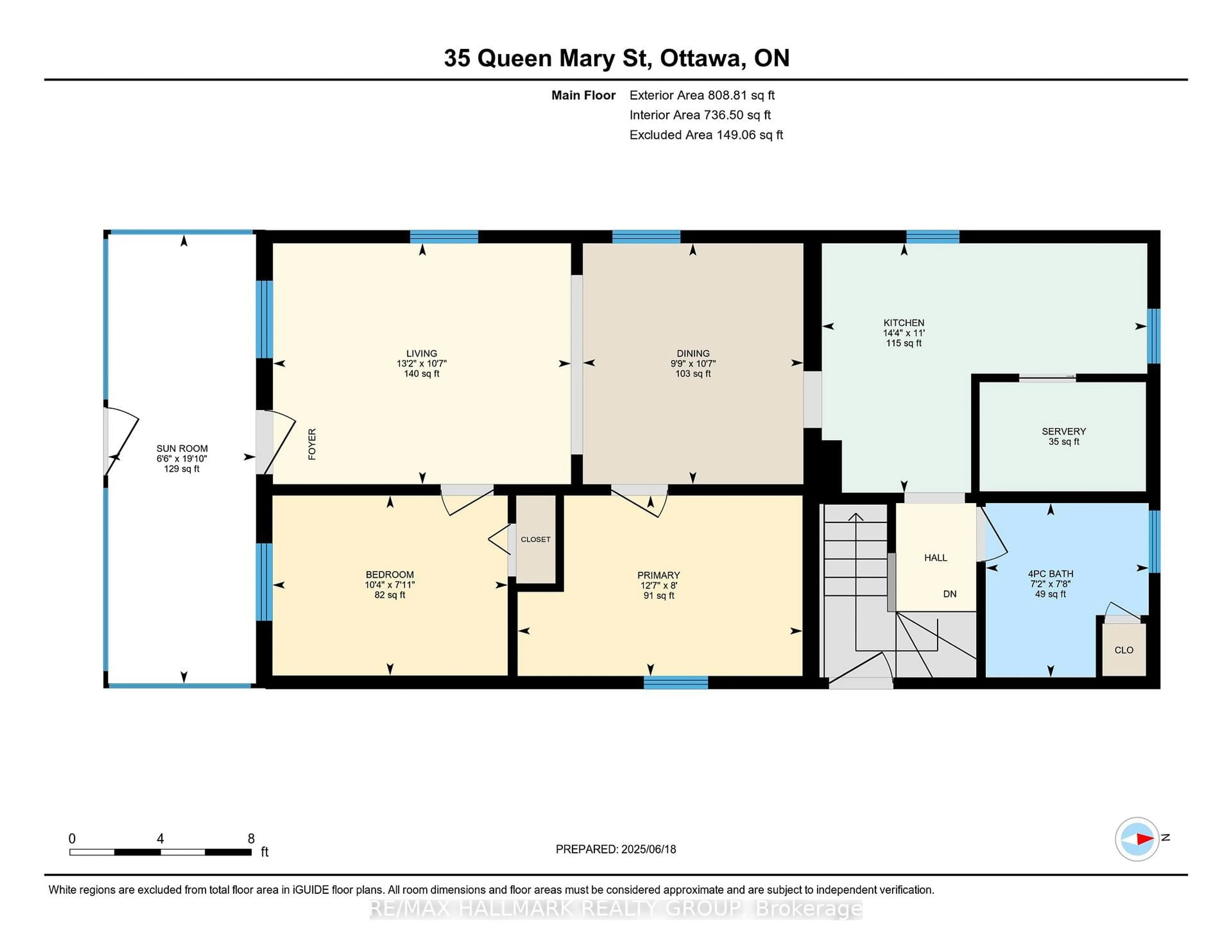 Floor plan for 35 Queen Mary St, Ottawa Ontario K1K 1X8