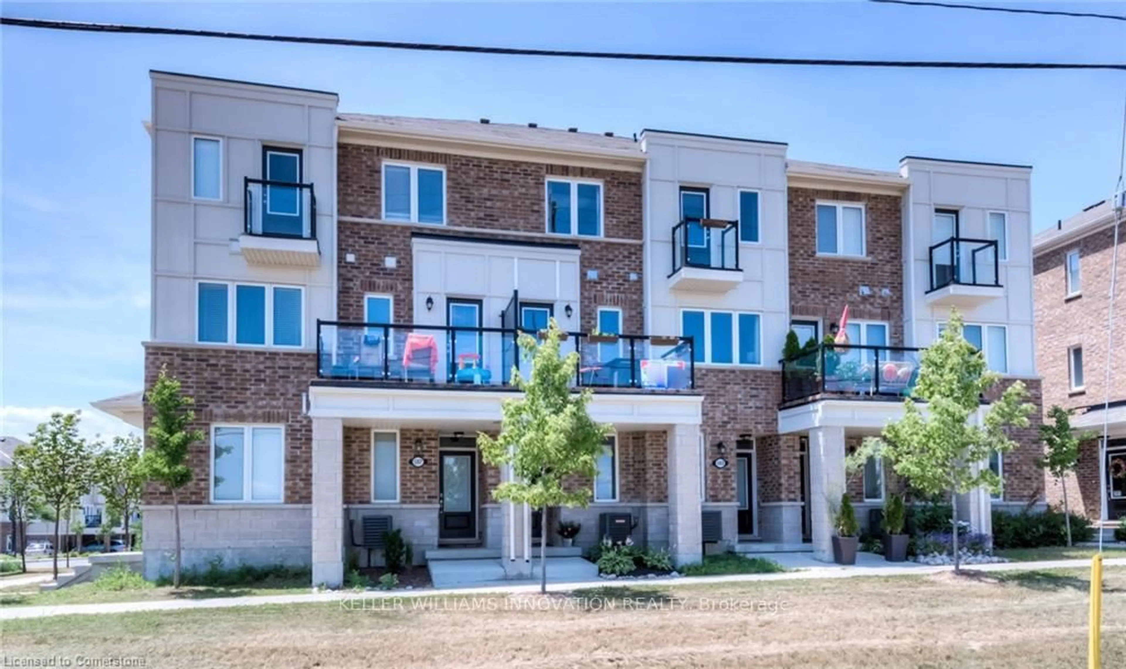 Home with brick exterior material, street for 595 Goldenrod Lane, Kitchener Ontario N2R 0L7