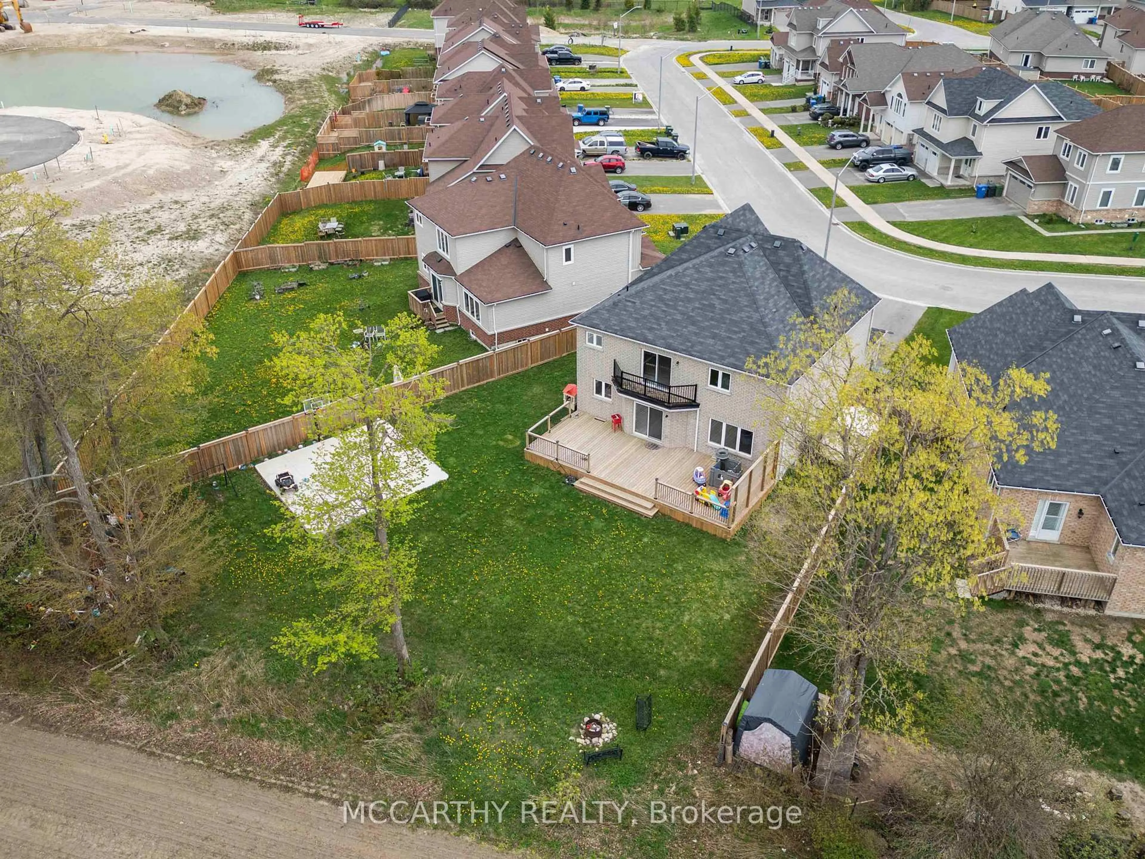 A pic from outside/outdoor area/front of a property/back of a property/a pic from drone, water/lake/river/ocean view for 51 Todd Cres, Southgate Ontario N0C 1B0