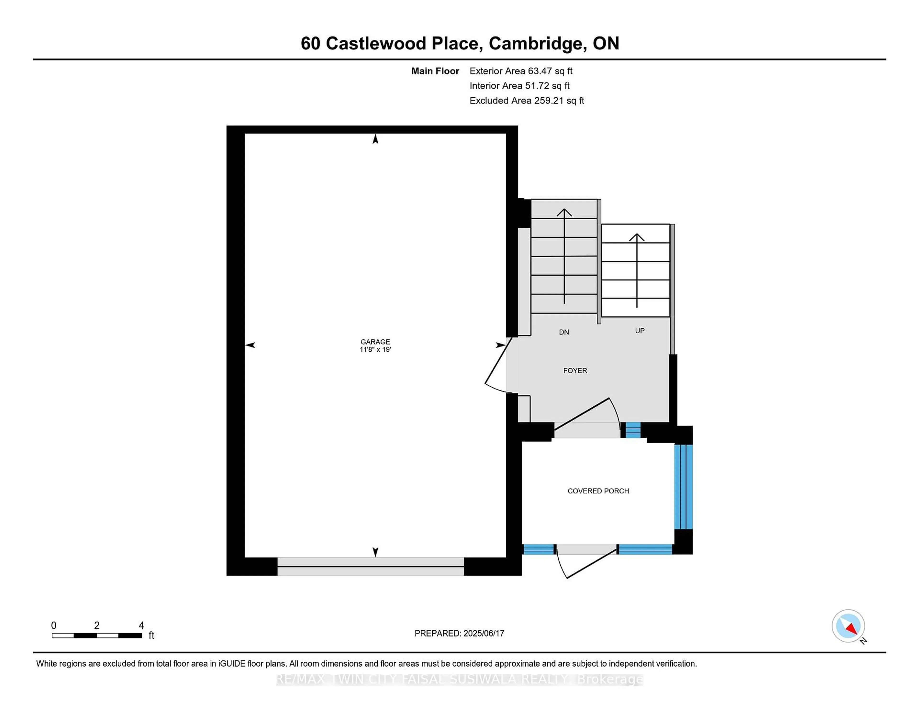 Floor plan for 60 Castlewood Pl, Cambridge Ontario N1R 8K6