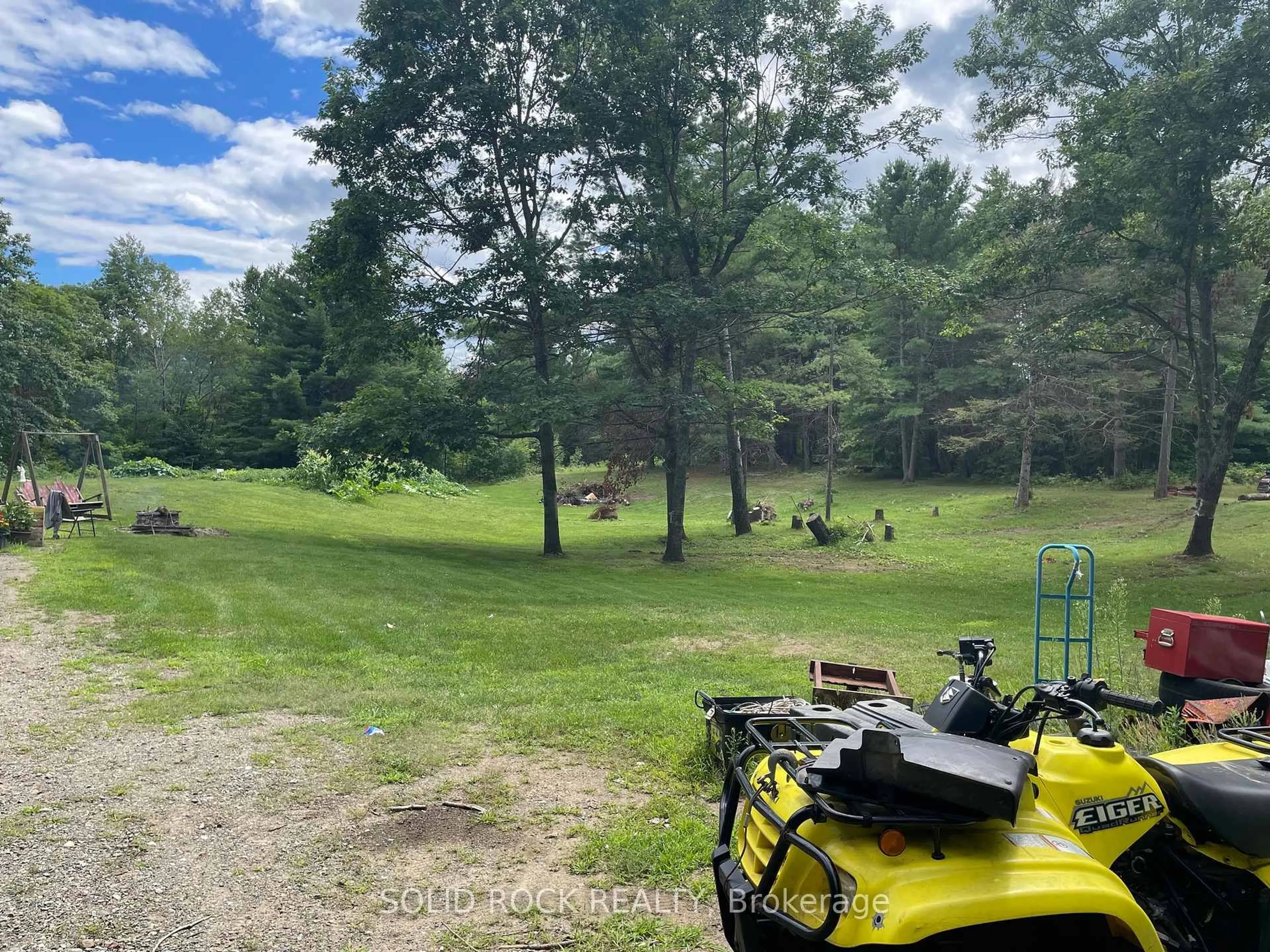 A pic from outside/outdoor area/front of a property/back of a property/a pic from drone, forest/trees view for 1535 French Line Rd, Lanark Ontario K0G 1K0