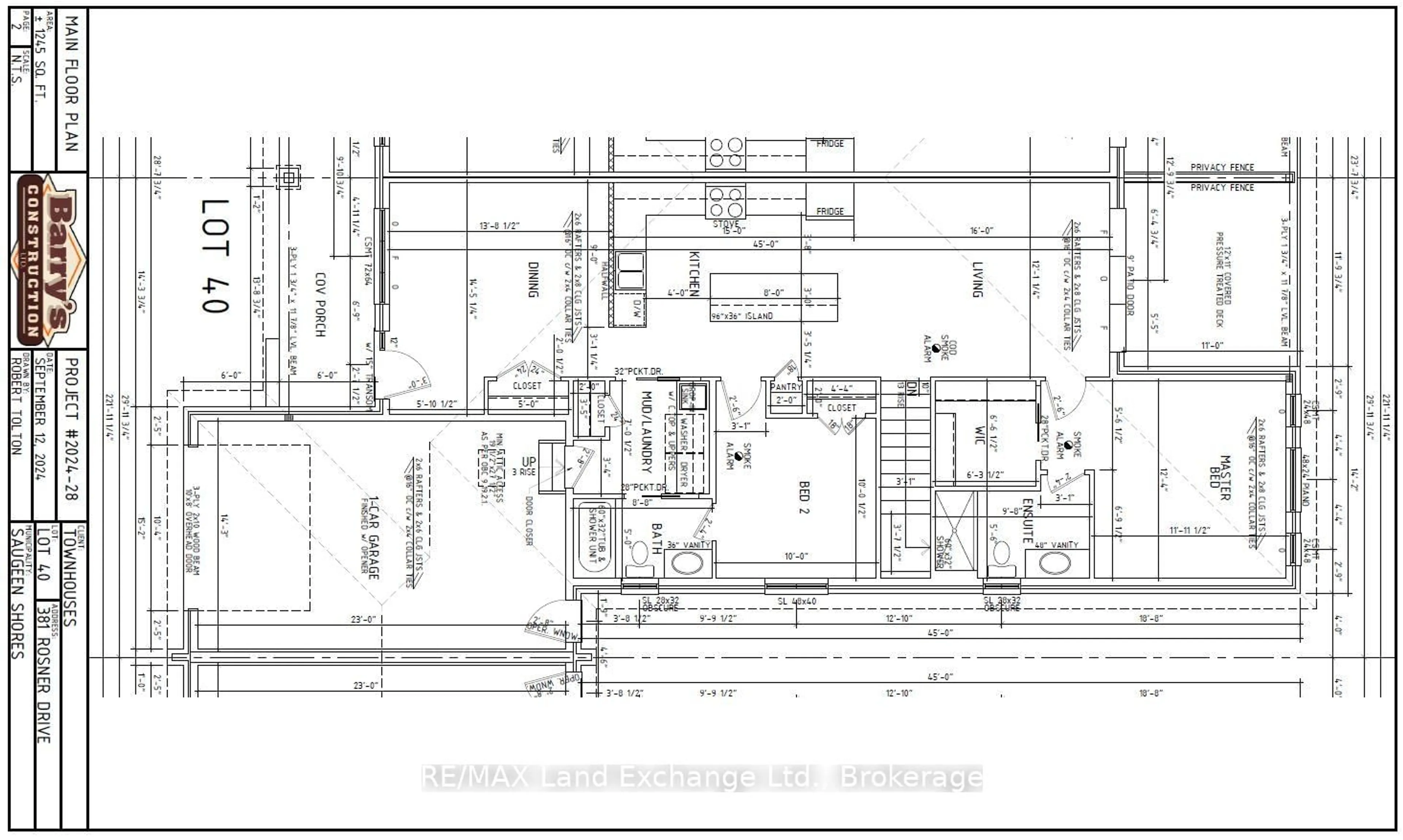 Floor plan for 381 Rosner Dr, Saugeen Shores Ontario N0H 2C8