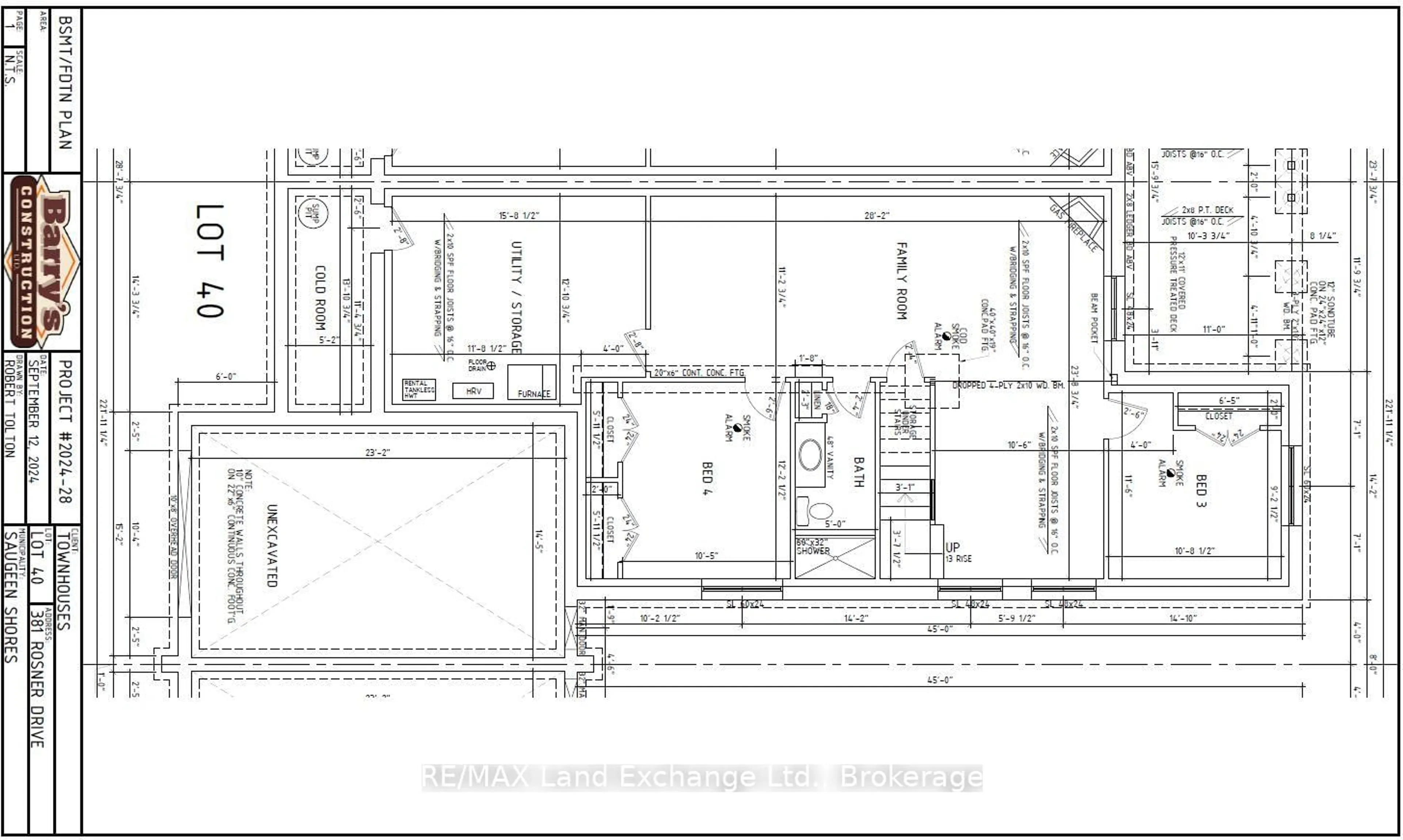 Floor plan for 381 Rosner Dr, Saugeen Shores Ontario N0H 2C8