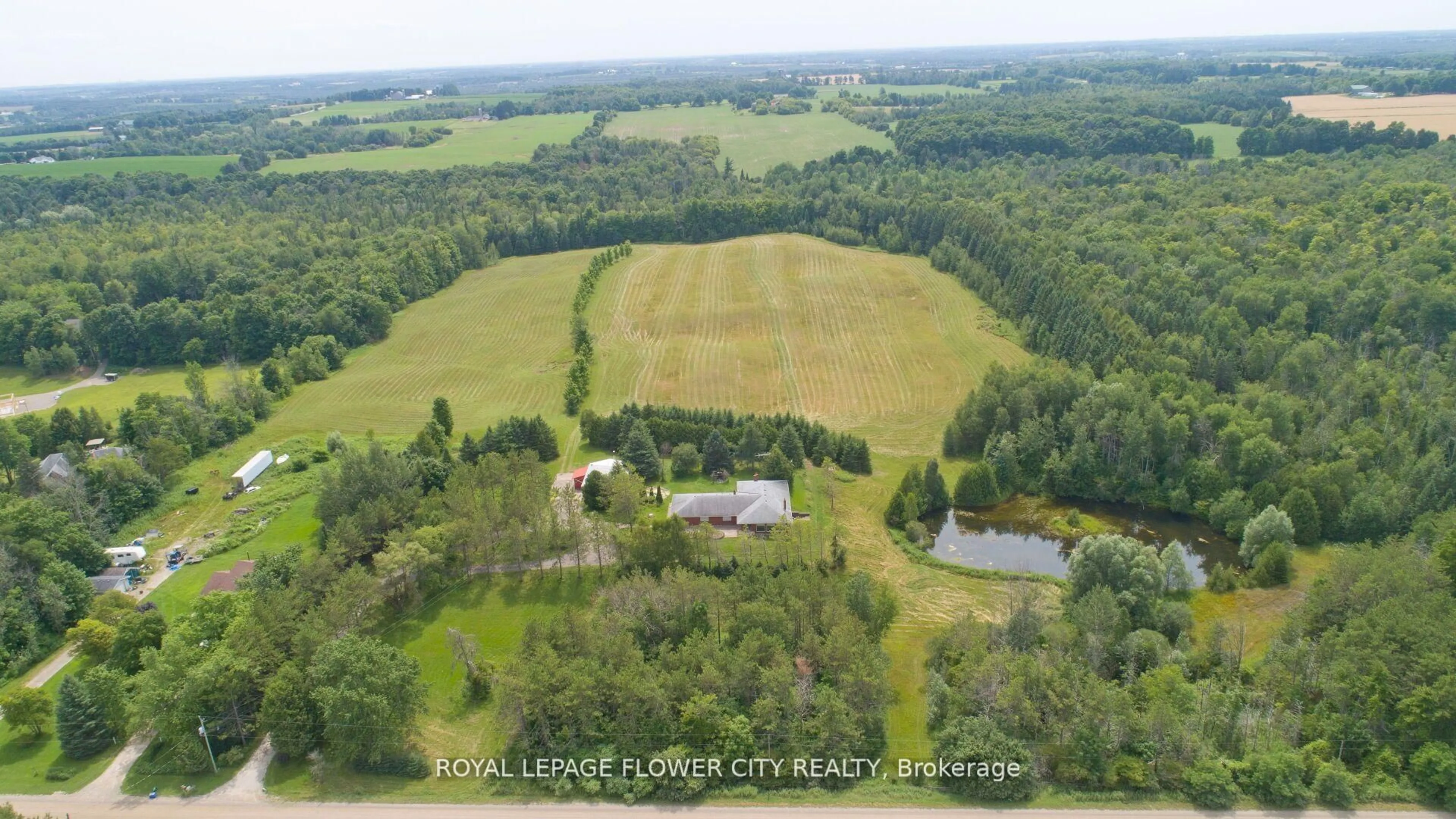 A pic from outside/outdoor area/front of a property/back of a property/a pic from drone, forest/trees view for 5632 Sixth Line, Erin Ontario N0B 1Z0