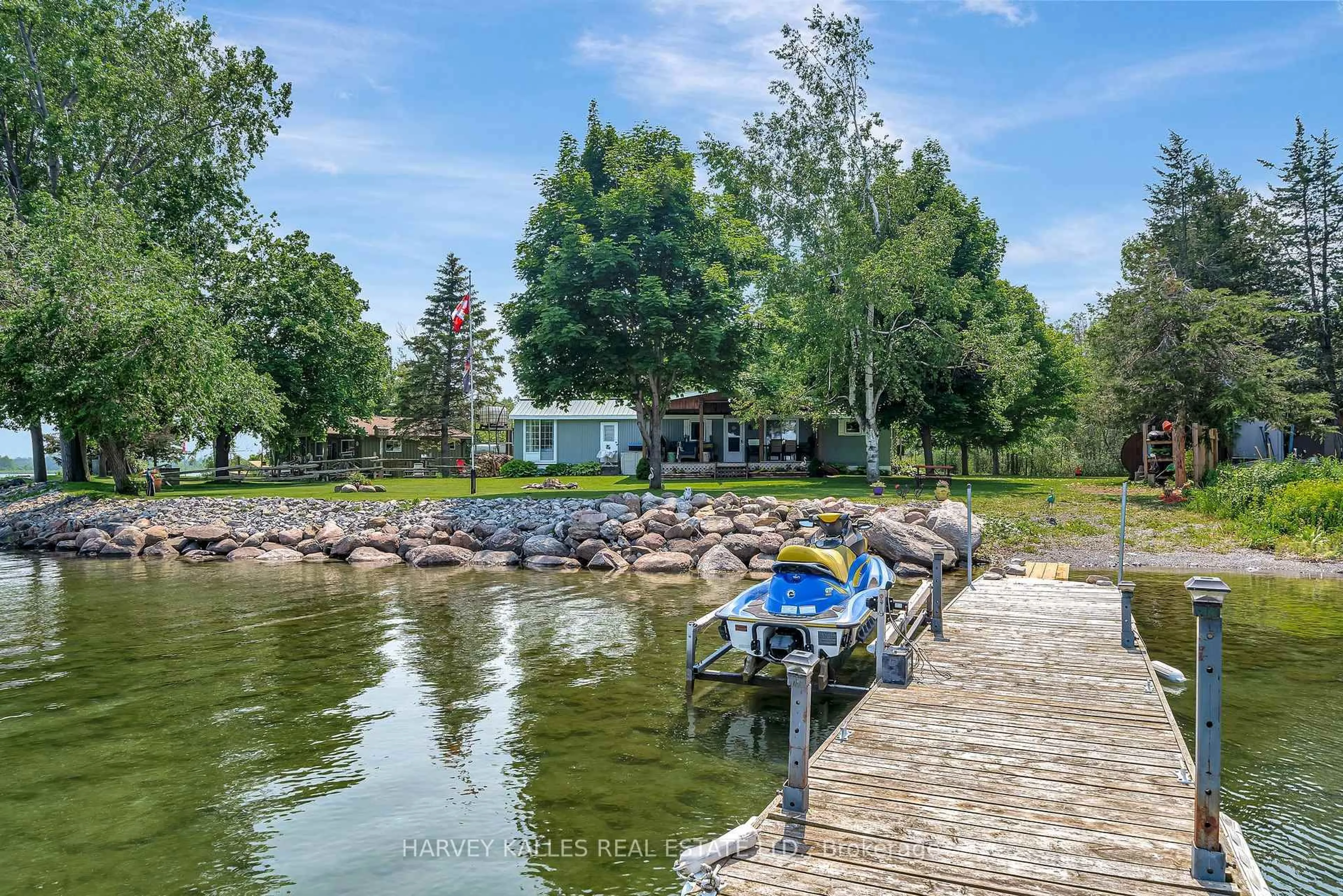 A pic from outside/outdoor area/front of a property/back of a property/a pic from drone, water/lake/river/ocean view for 85 Pirates Cove Lane, Prince Edward County Ontario K0K 2T0