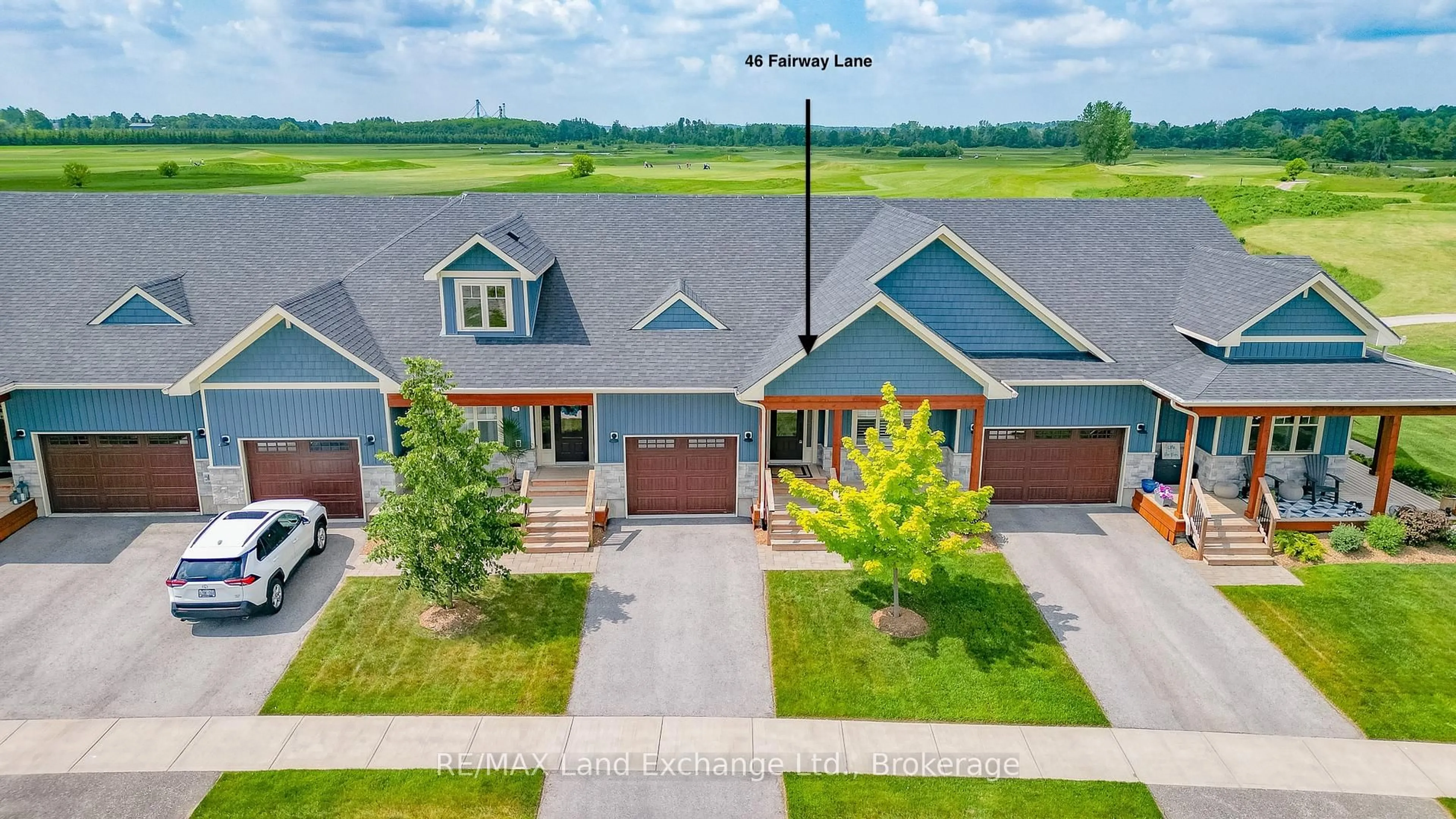 A pic from outside/outdoor area/front of a property/back of a property/a pic from drone, street for 46 Fairway Lane, Saugeen Shores Ontario N0H 2C3
