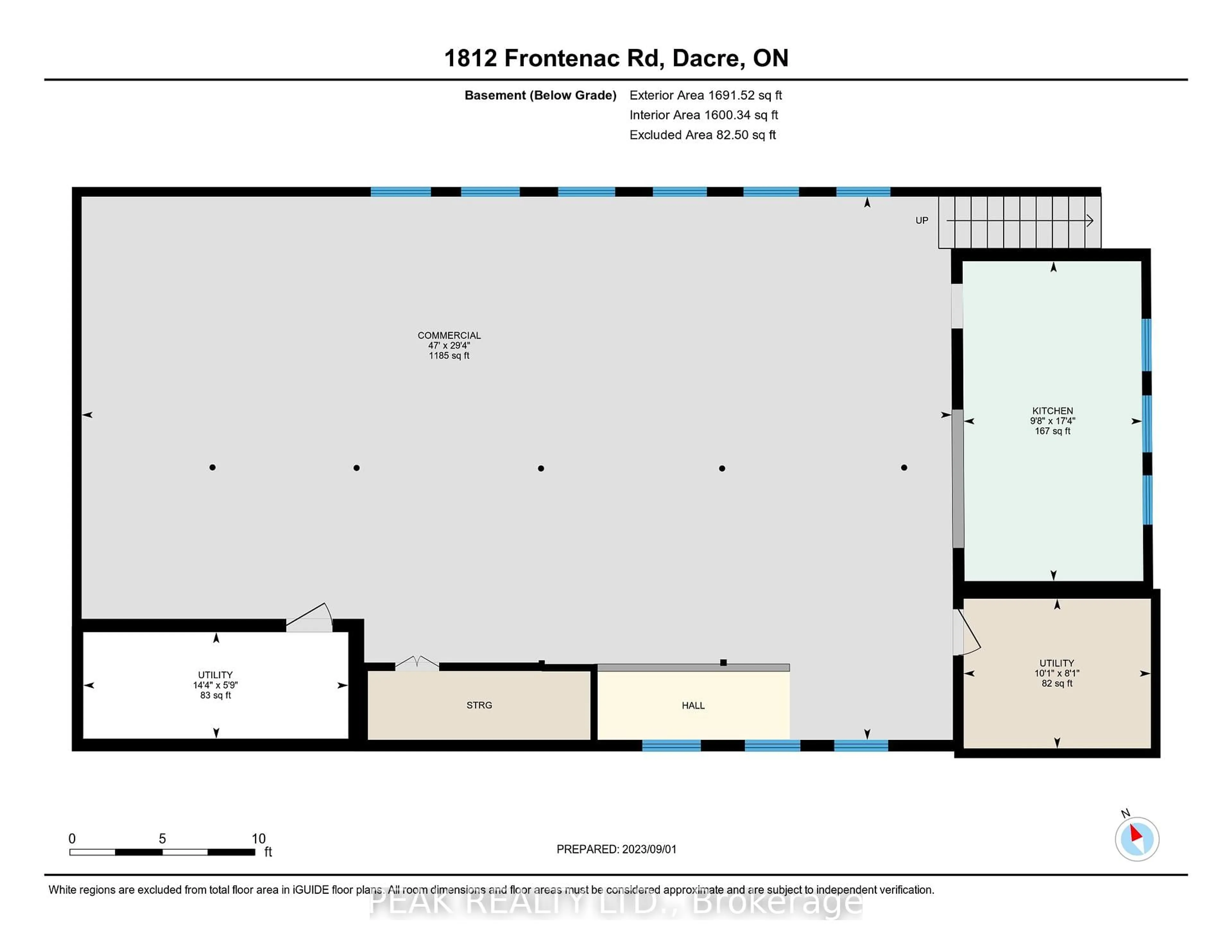 Floor plan for 1812 Frontenac Rd, Griffith Ontario K0J 2R0