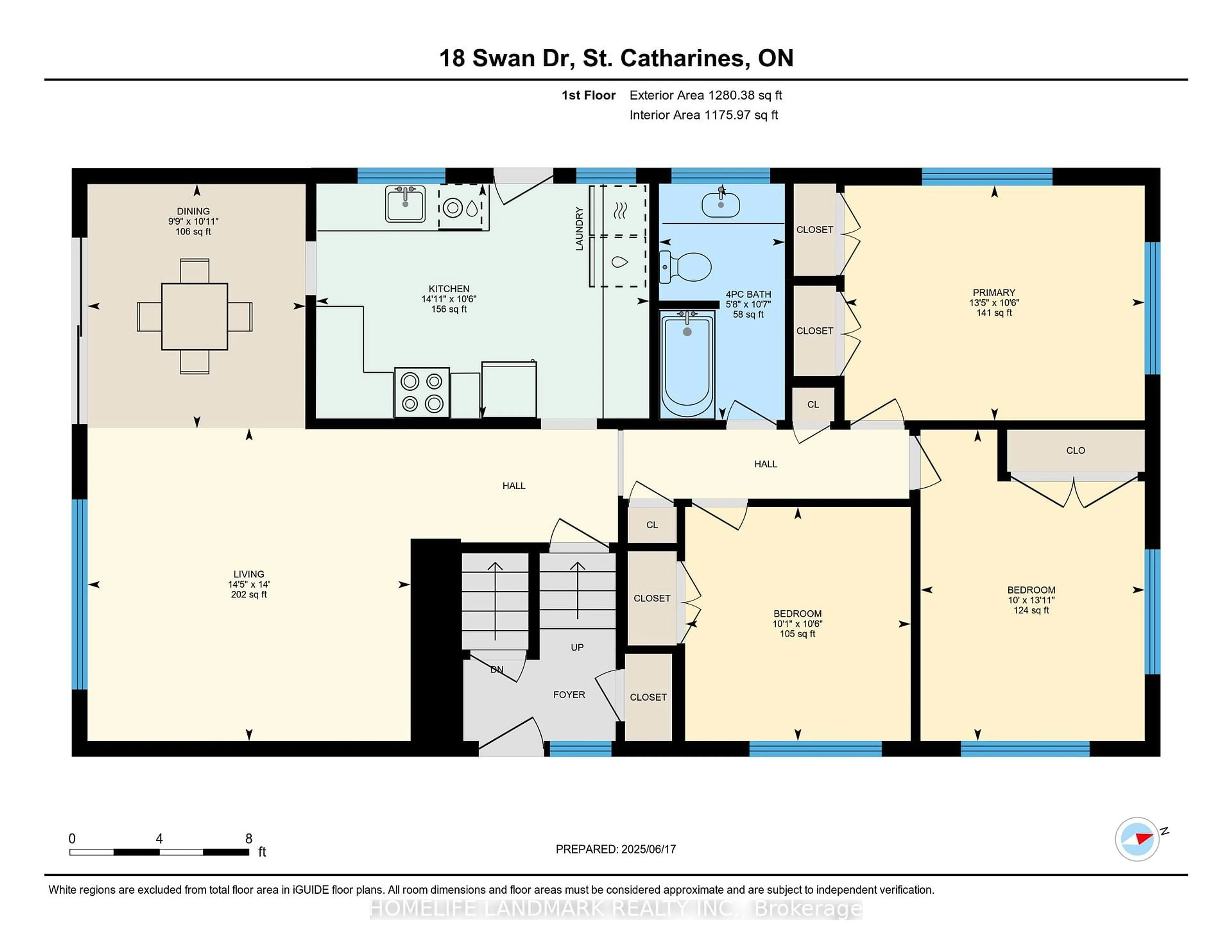 Floor plan for 18 Swan Dr, St. Catharines Ontario L2T 2C3