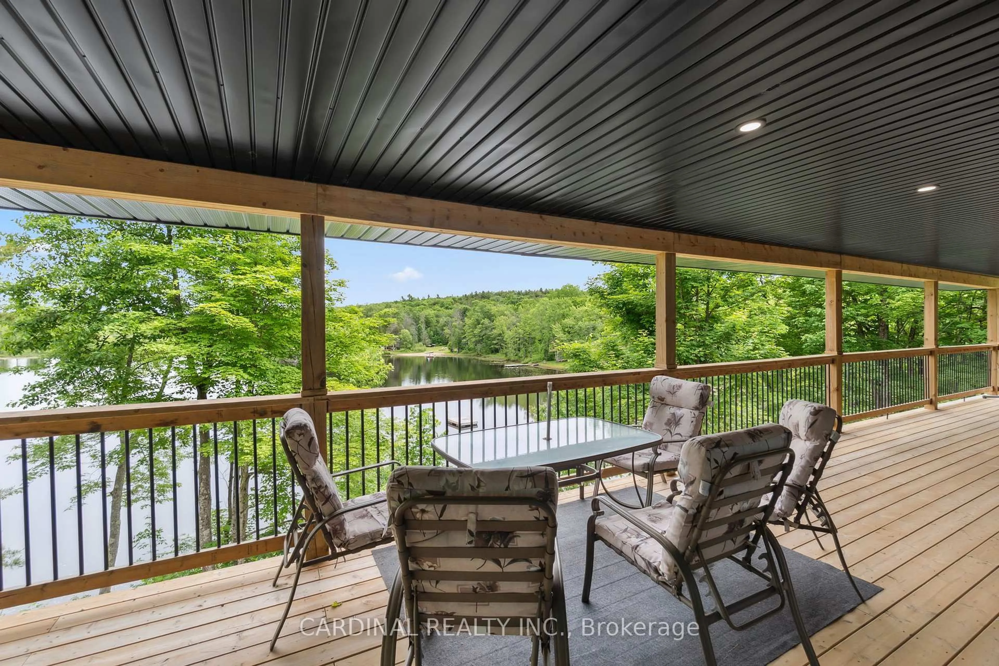 Patio, water/lake/river/ocean view for 1028 Finch Lane, Arden Ontario K0H 1B0