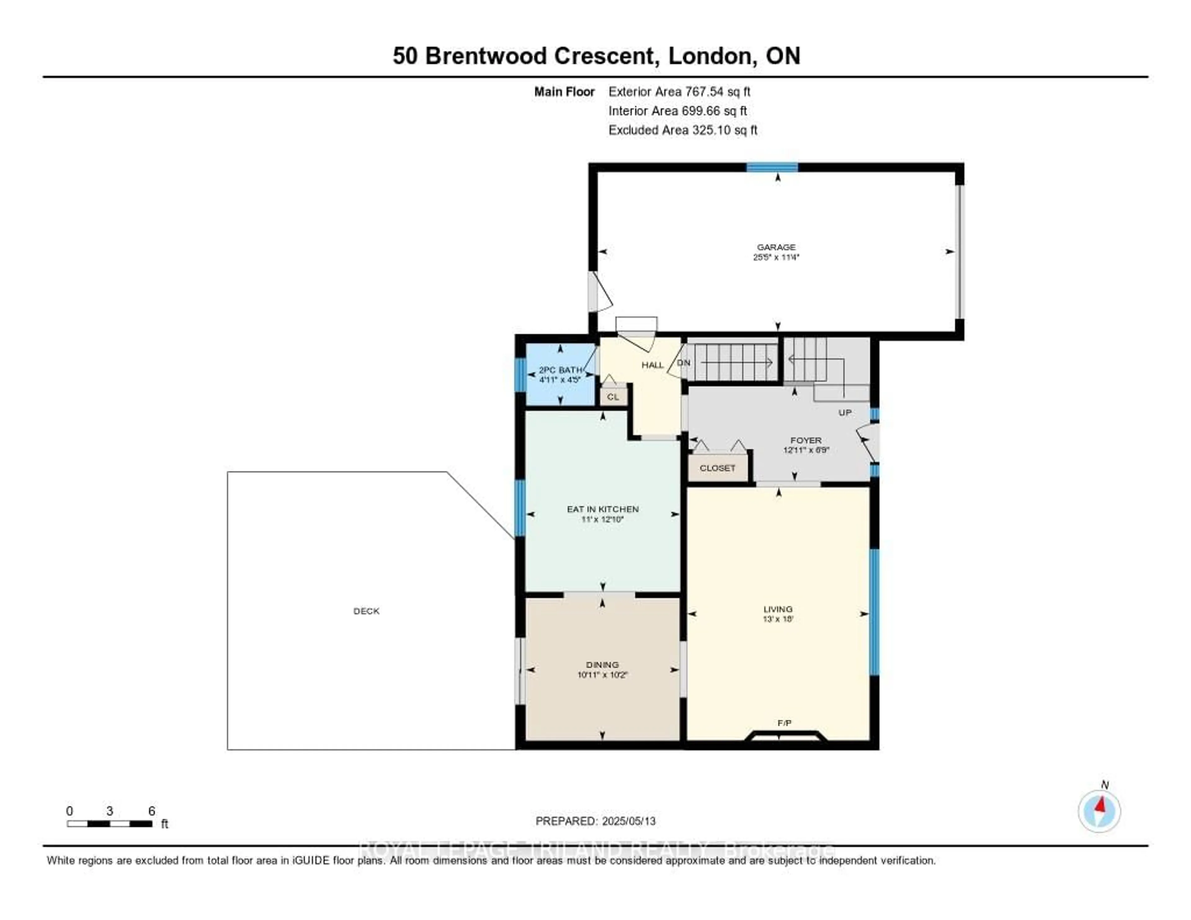 Floor plan for 50 Brentwood Cres, London North Ontario N6G 1X2