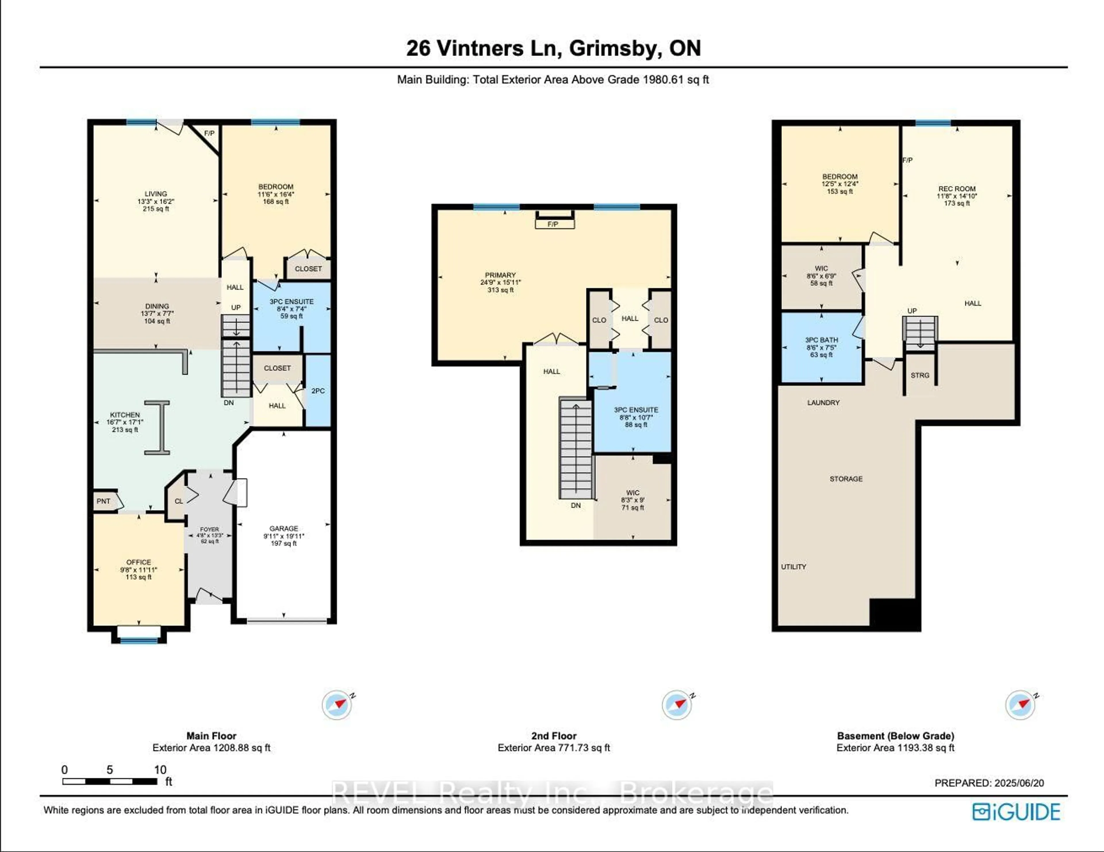 Floor plan for 26 Vintners Lane, Grimsby Ontario L3M 5N7