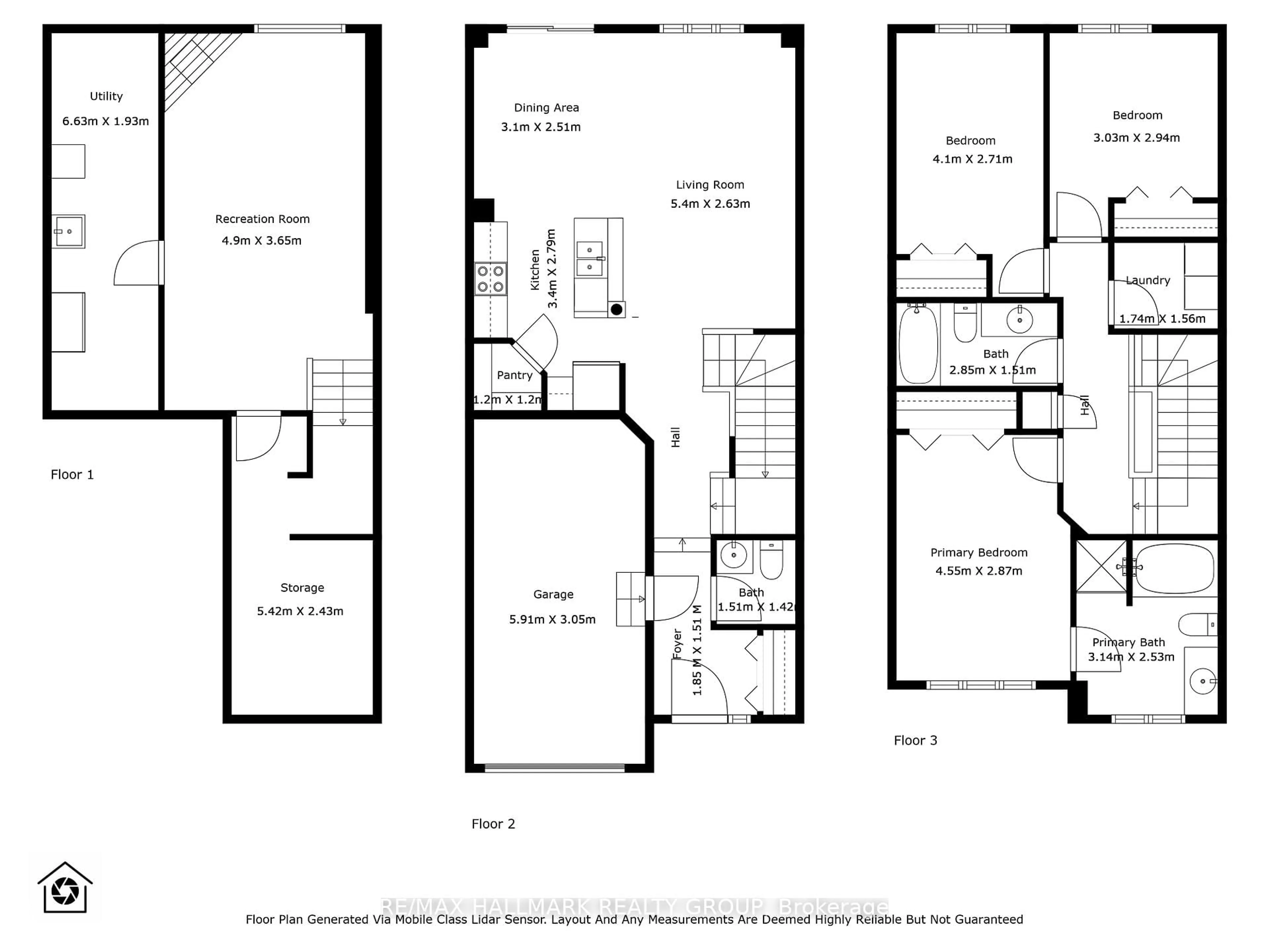 Floor plan for 606 Everlasting Cres, Ottawa Ontario K4A 0K1