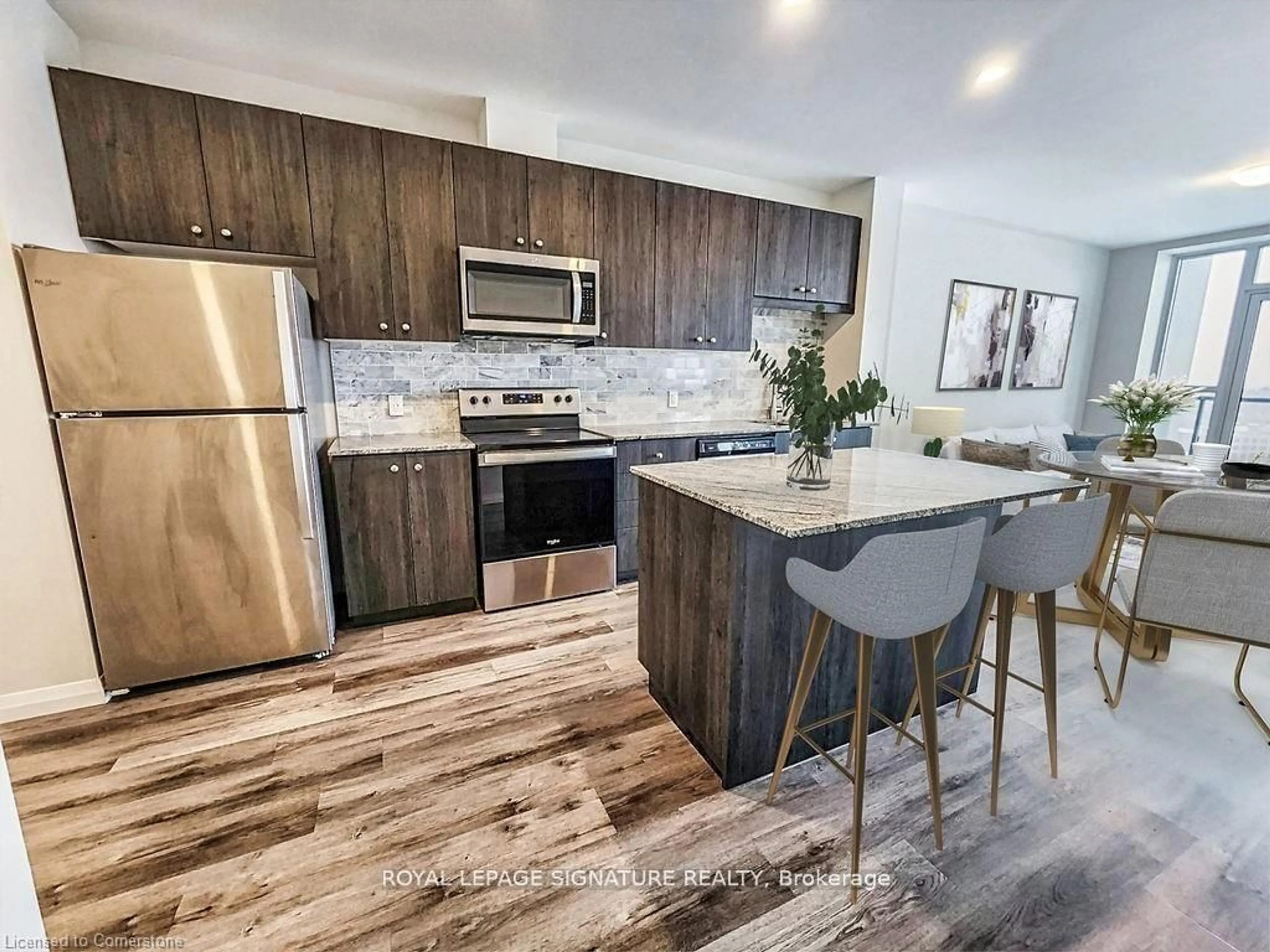 Open concept kitchen, unknown for 104 Garment St #1602, Kitchener Ontario N2G 0C8