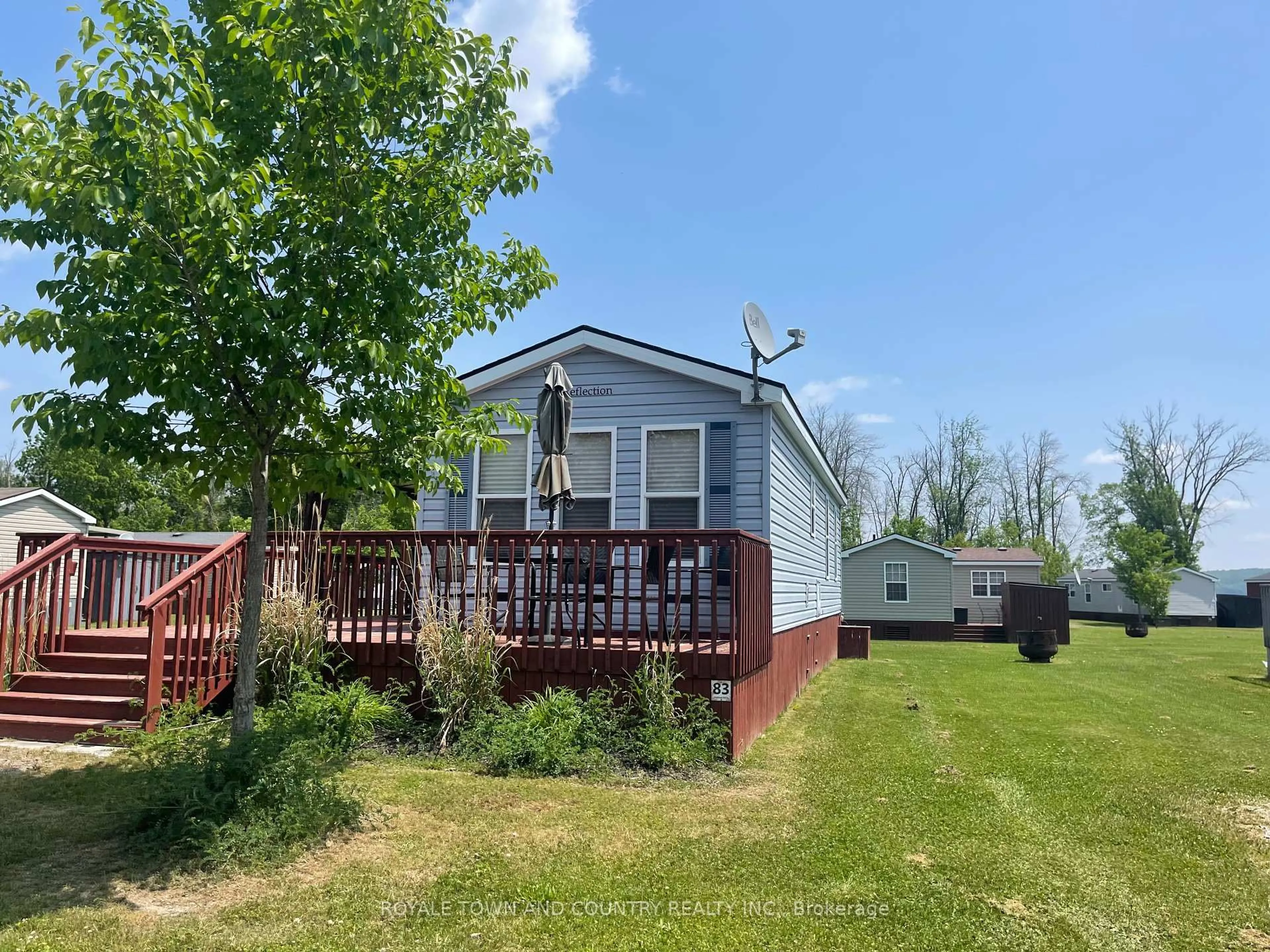 A pic from outside/outdoor area/front of a property/back of a property/a pic from drone, water/lake/river/ocean view for 83 Highlands Dr, Otonabee-South Monaghan Ontario K0L 2G0