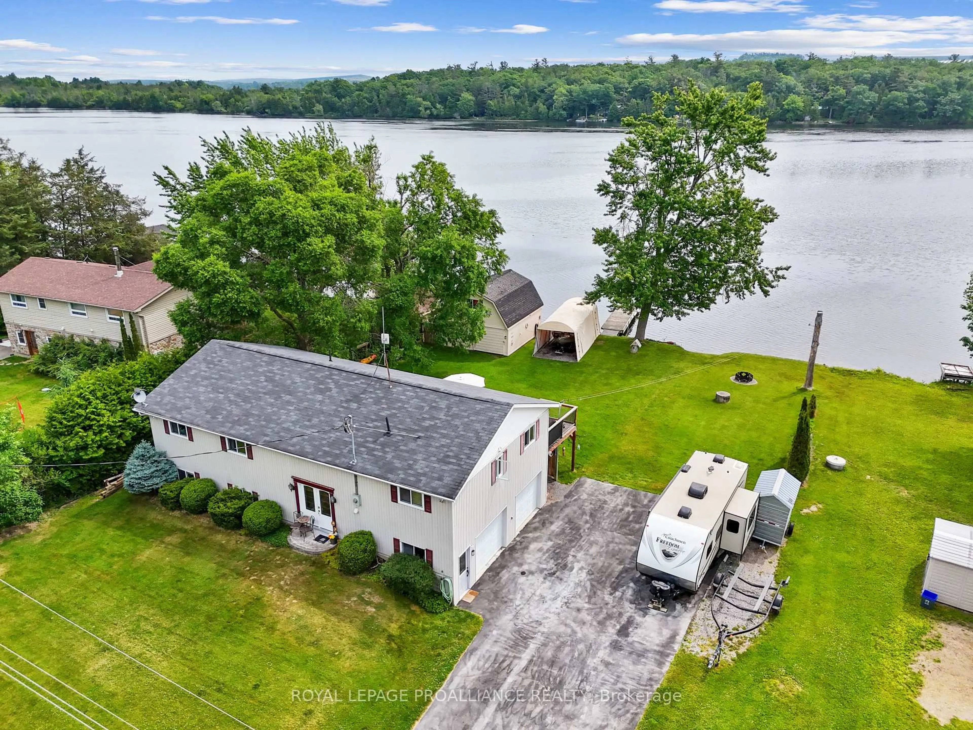 A pic from outside/outdoor area/front of a property/back of a property/a pic from drone, water/lake/river/ocean view for 190 Ingham Rd #8, Alnwick/Haldimand Ontario K0K 2X0