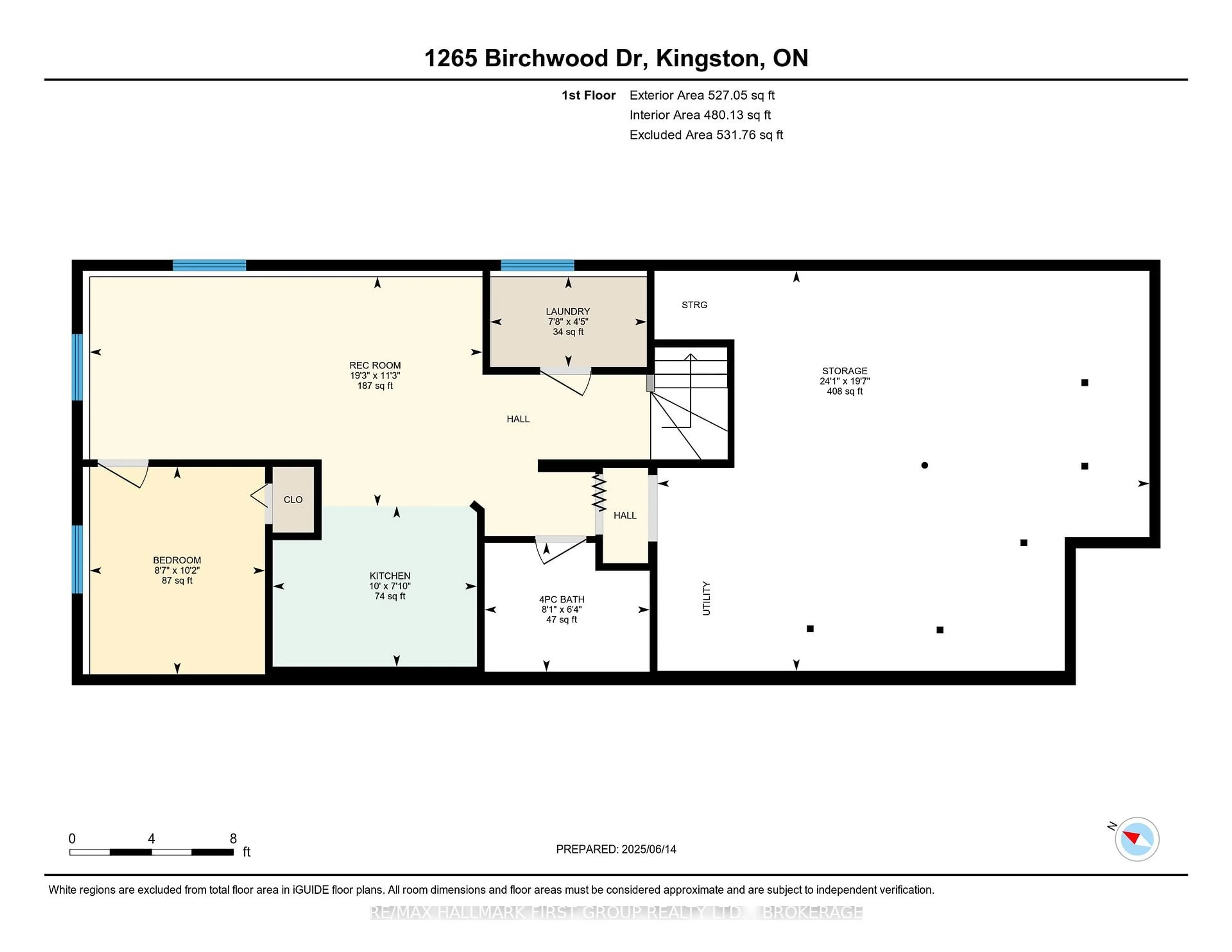 Floor plan for 1265 Birchwood Dr, Kingston Ontario K7P 2Y9