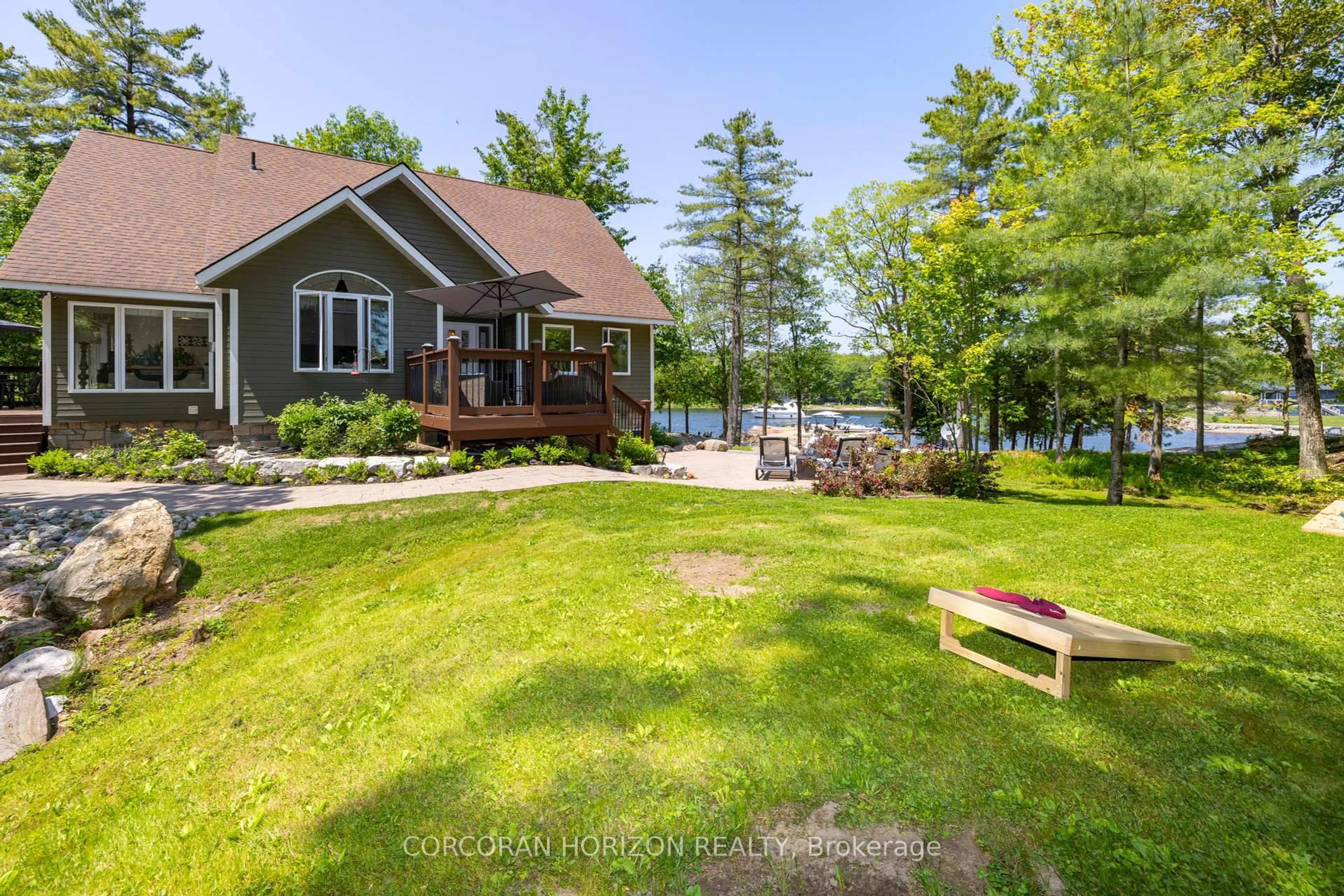 Patio, water/lake/river/ocean view for 100 ISLAND 630 GEORGIAN BAY, Georgian Bay Ontario P0E 1E0