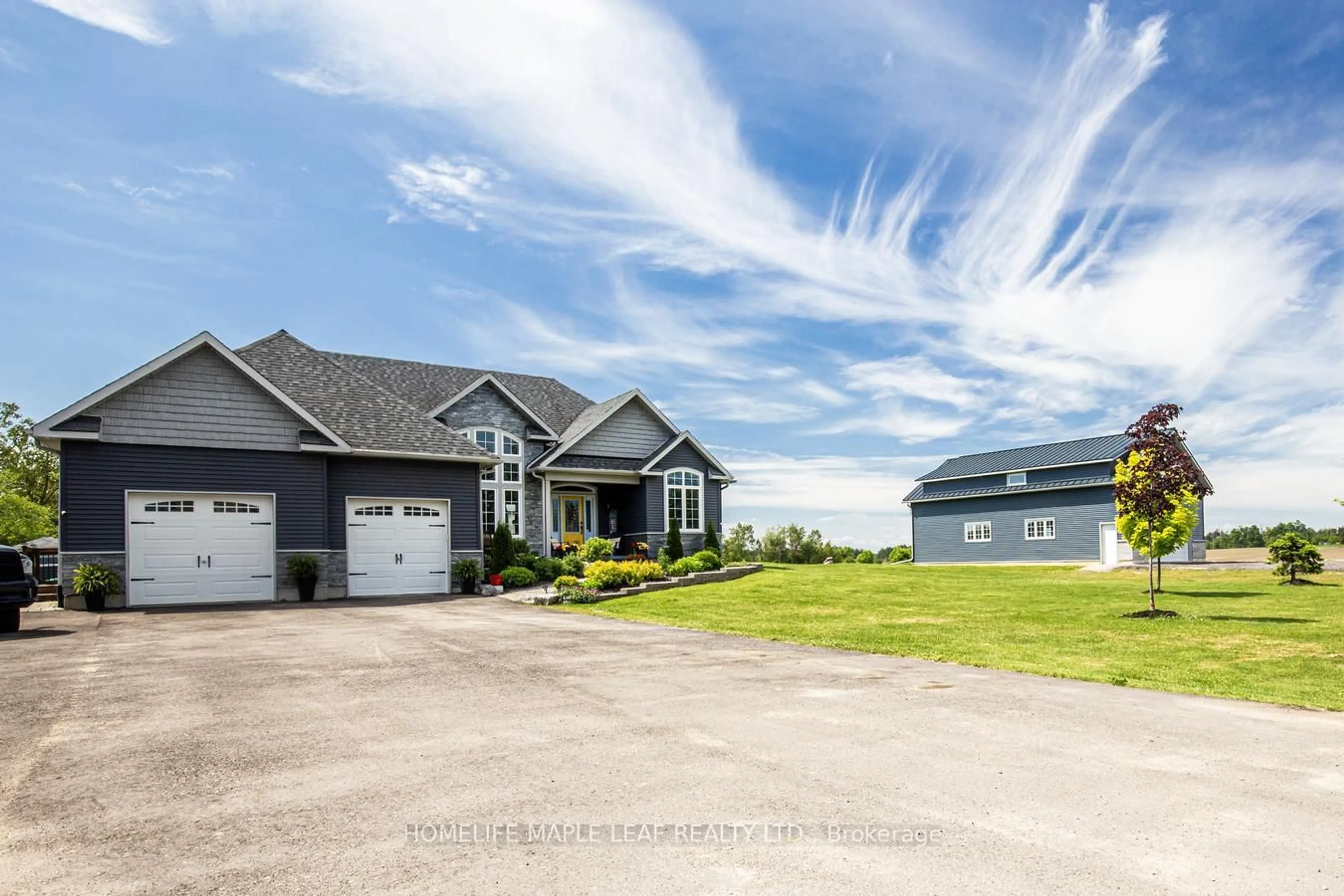 A pic from outside/outdoor area/front of a property/back of a property/a pic from drone, unknown for 383066 20 Sdrd, Amaranth Ontario L9W 3W6