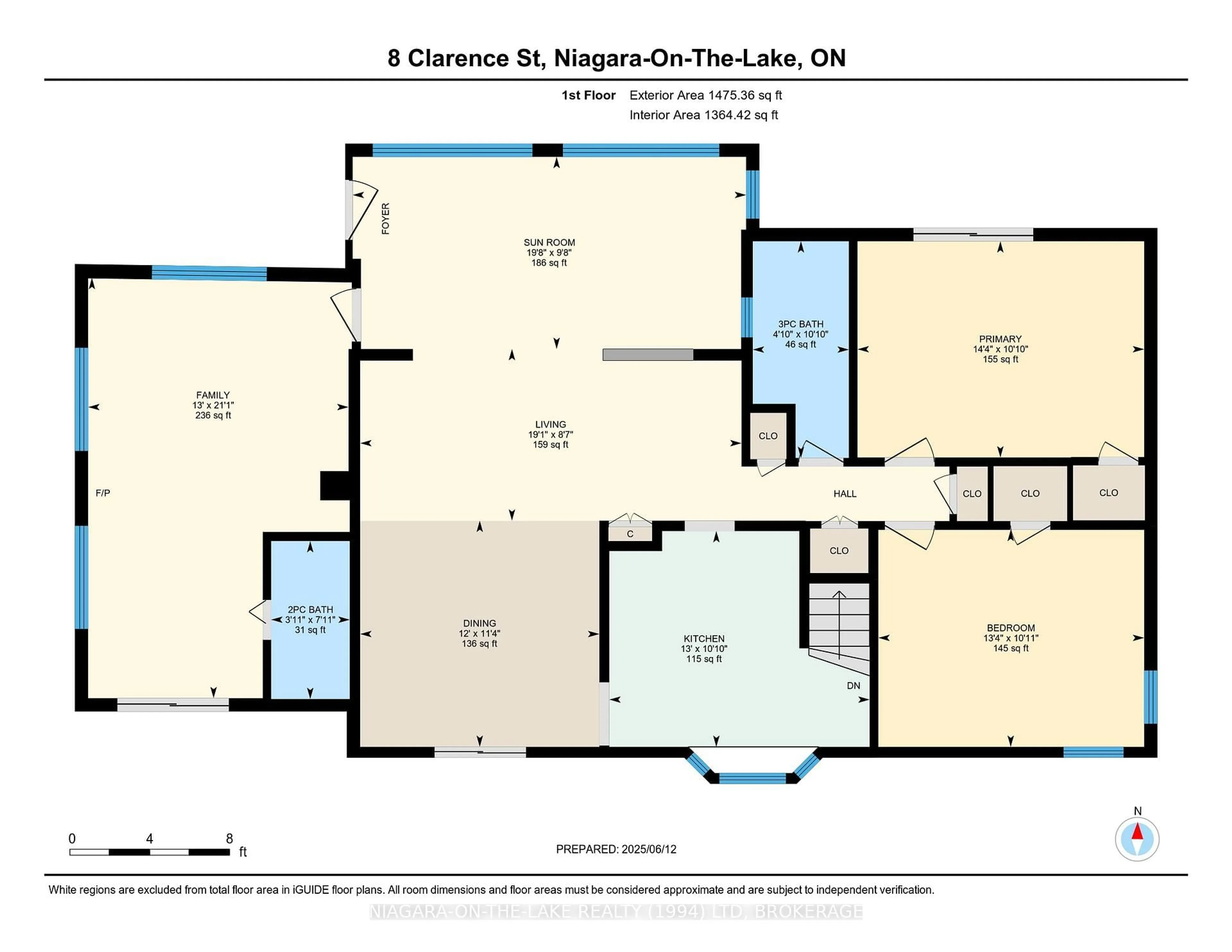 Floor plan for 8 Clarence St, Niagara-on-the-Lake Ontario L0S 1L0