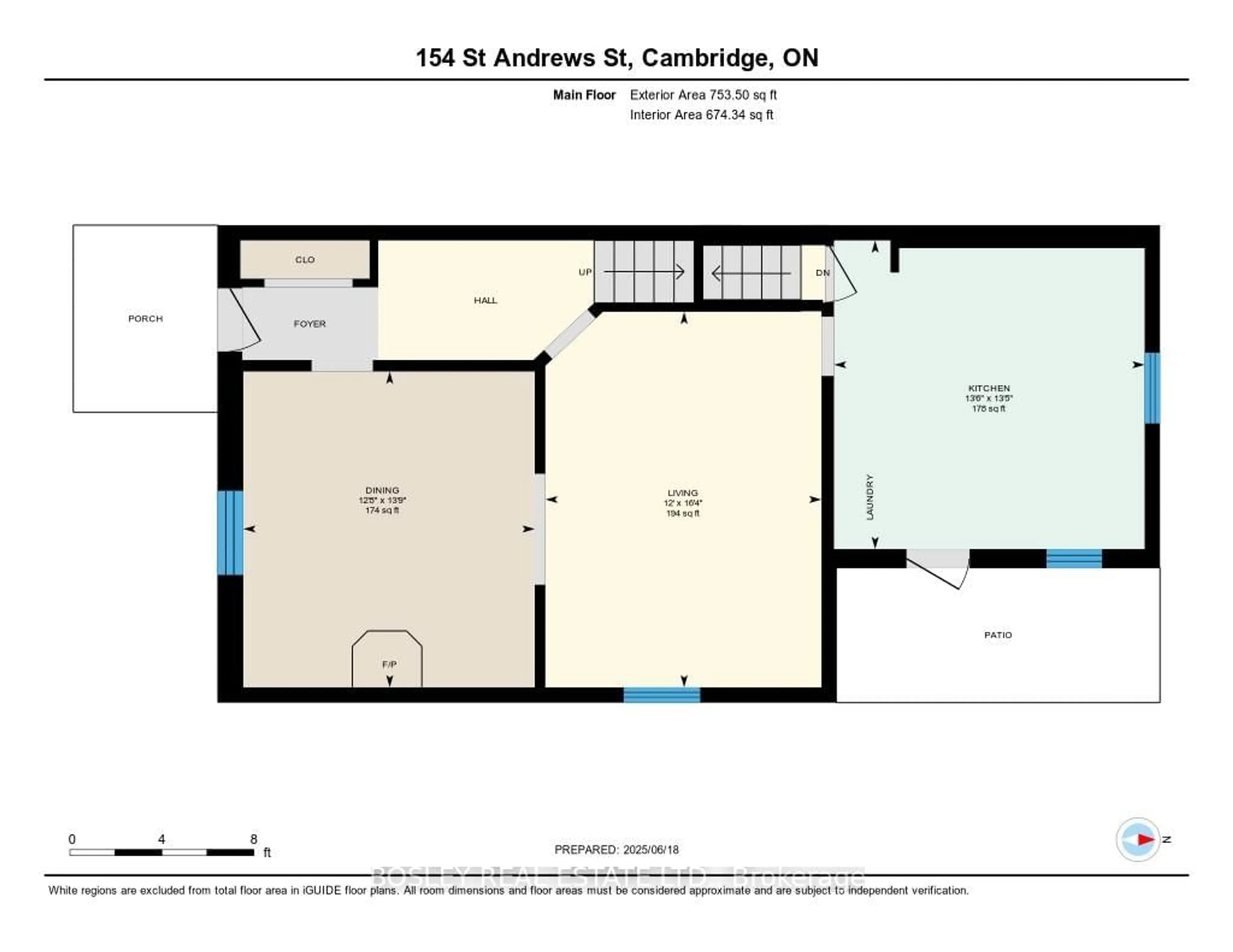 Floor plan for 154 St Andrews St, Cambridge Ontario N1S 1N3