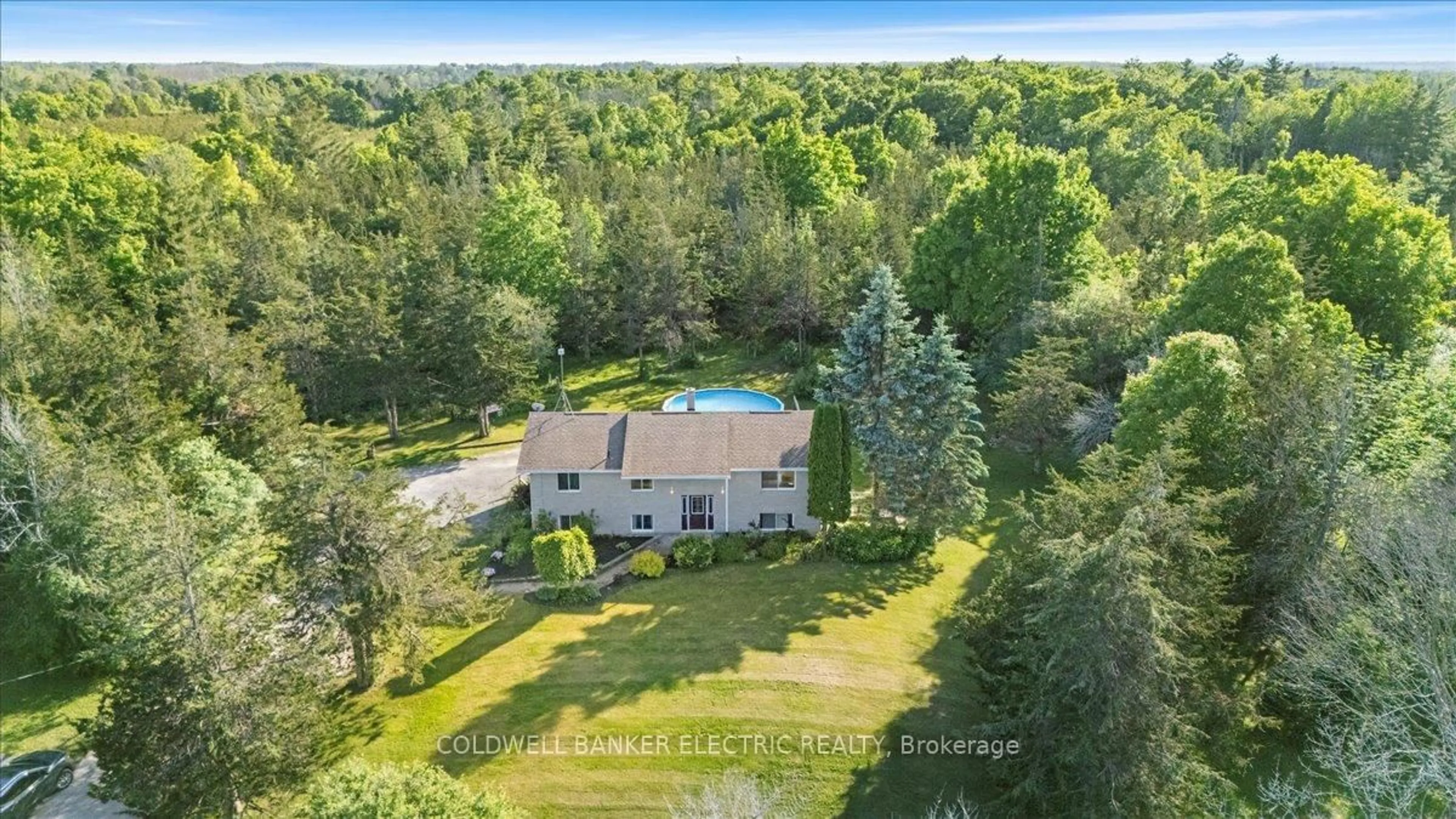 A pic from outside/outdoor area/front of a property/back of a property/a pic from drone, water/lake/river/ocean view for 15 Mcintyre Rd, Prince Edward County Ontario K0K 1A0