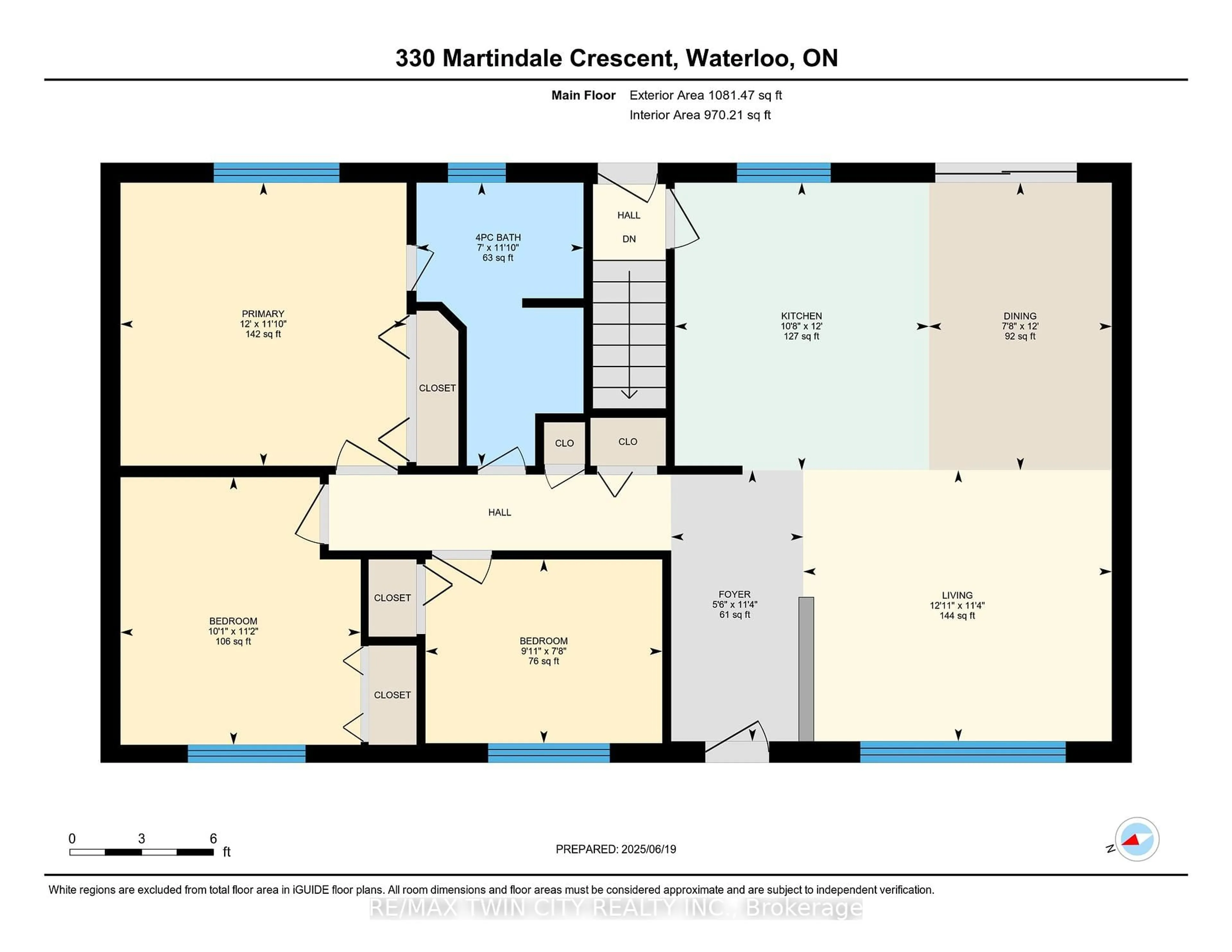 Floor plan for 330 Martindale Cres, Waterloo Ontario N2L 4X8