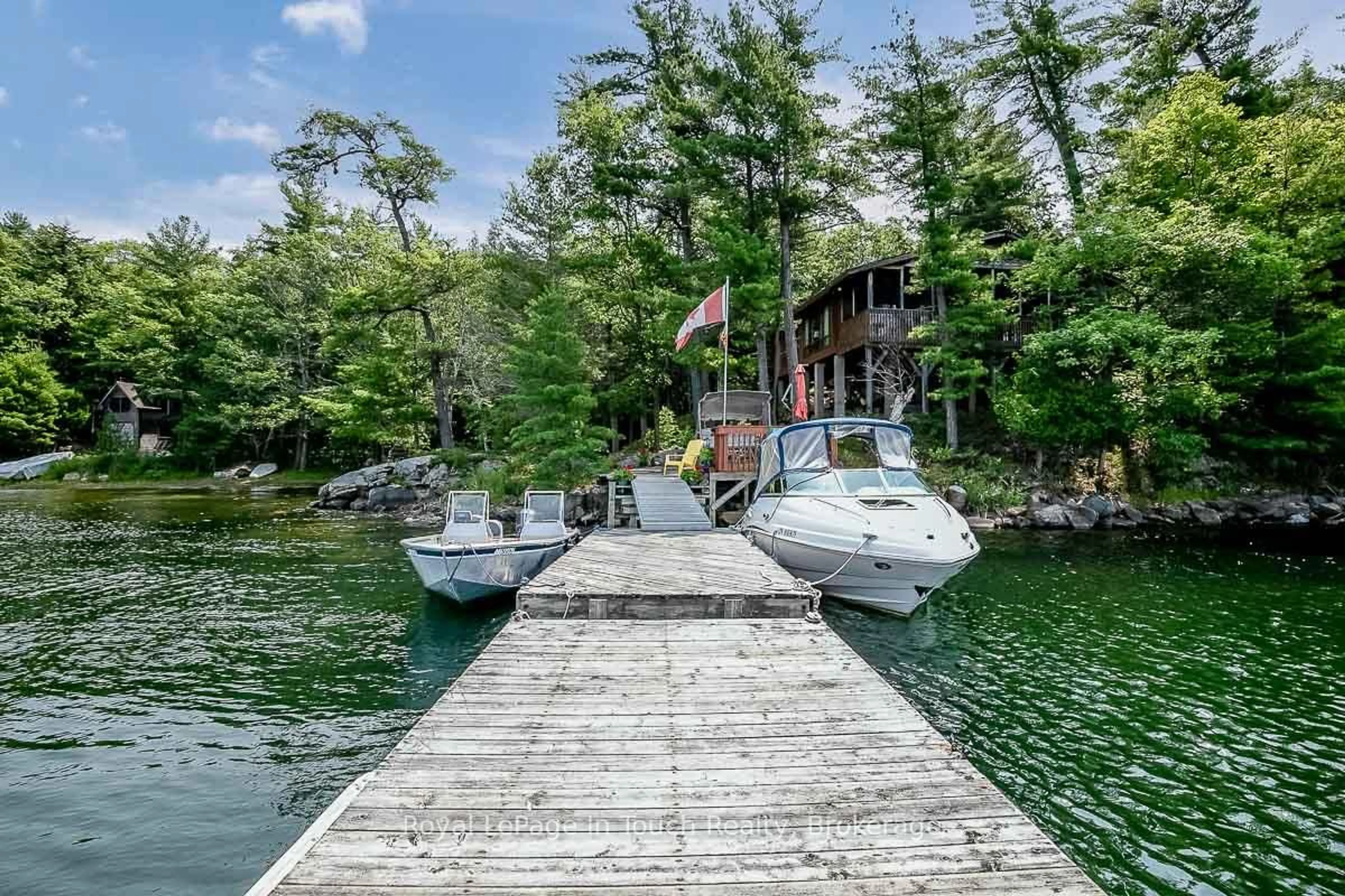 Patio, water/lake/river/ocean view for B207-7 WAHSOUNE Island, The Archipelago Ontario P2A 1T4
