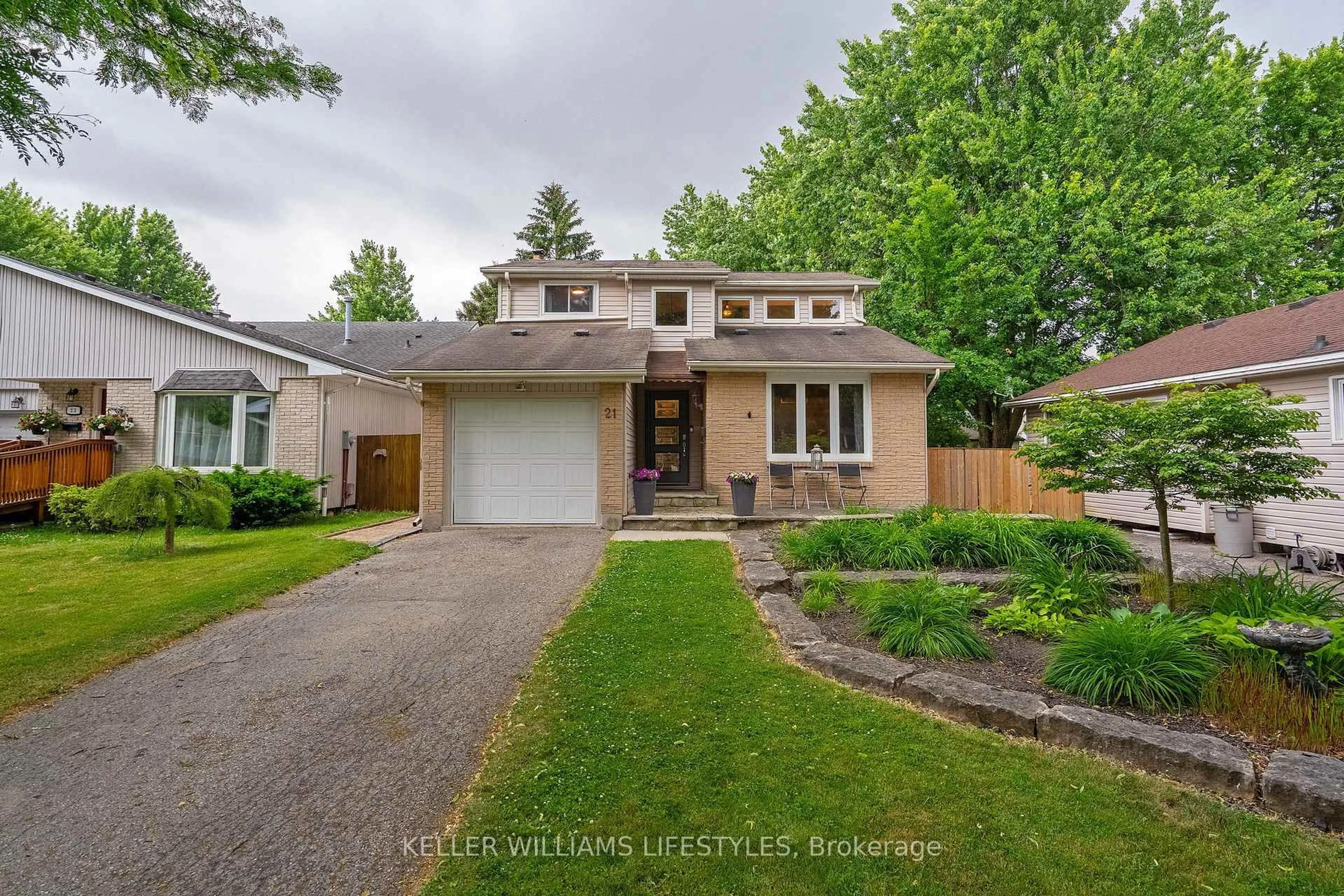 Home with brick exterior material, street for 21 Beechbank Cres, London South Ontario N6E 2N9