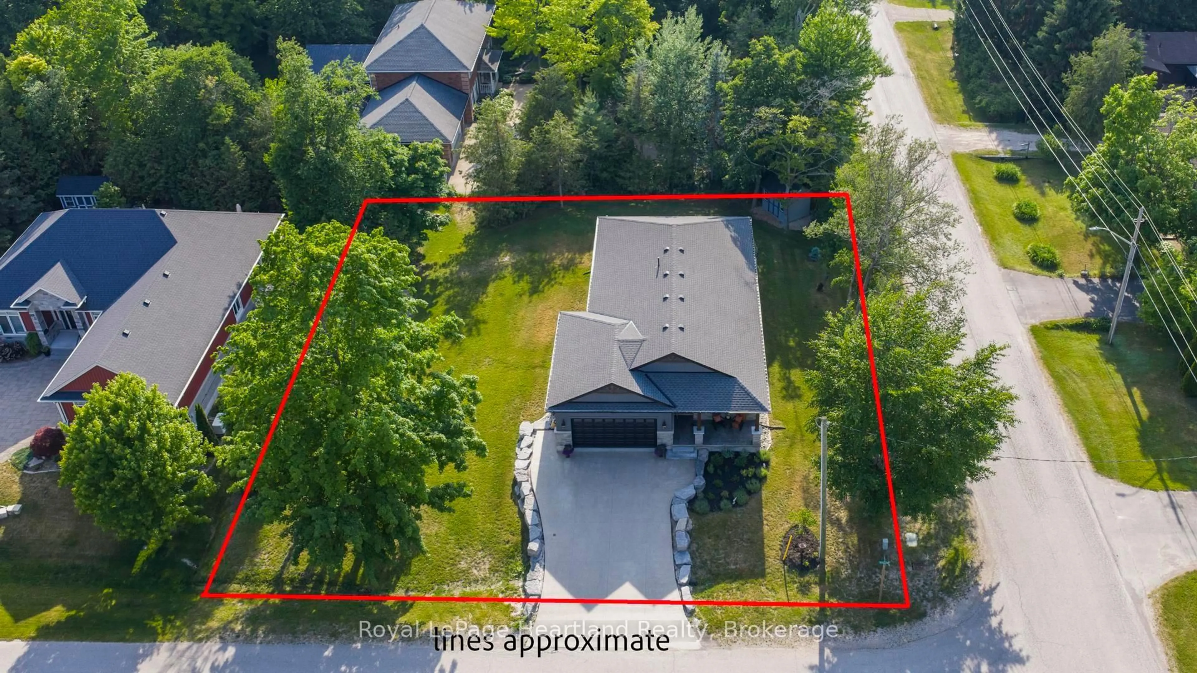 A pic from outside/outdoor area/front of a property/back of a property/a pic from drone, street for 3 Eugene St, Bluewater Ontario N0M 1G0