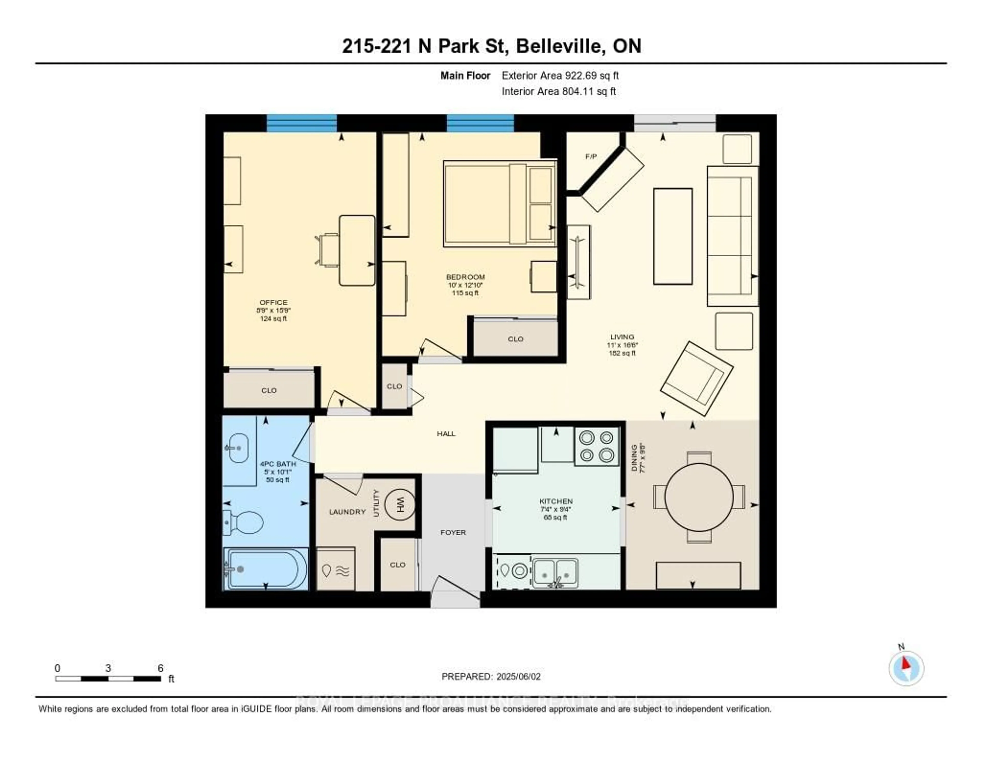 Floor plan for 221 North Park St #215, Belleville Ontario K8P 5A6