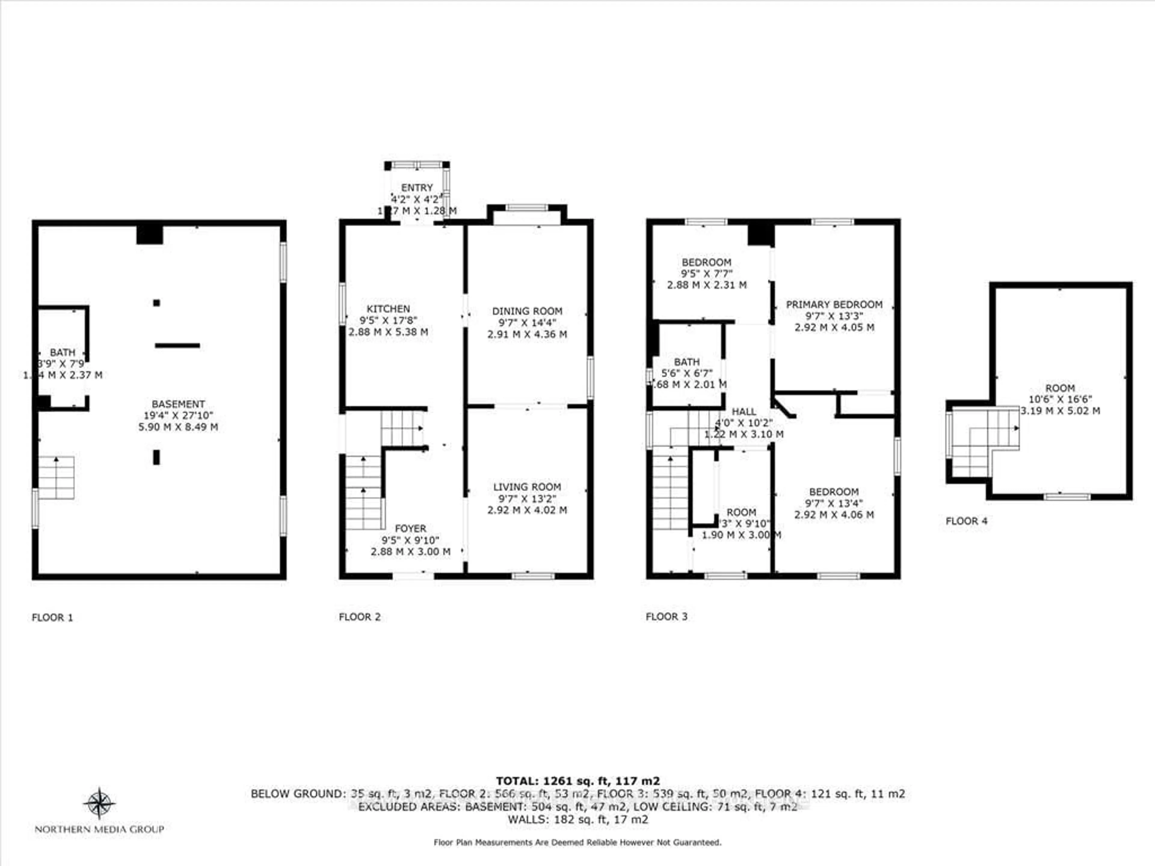 Floor plan for 251 1/2 Lake St, St. Catharines Ontario L2R 5Z5