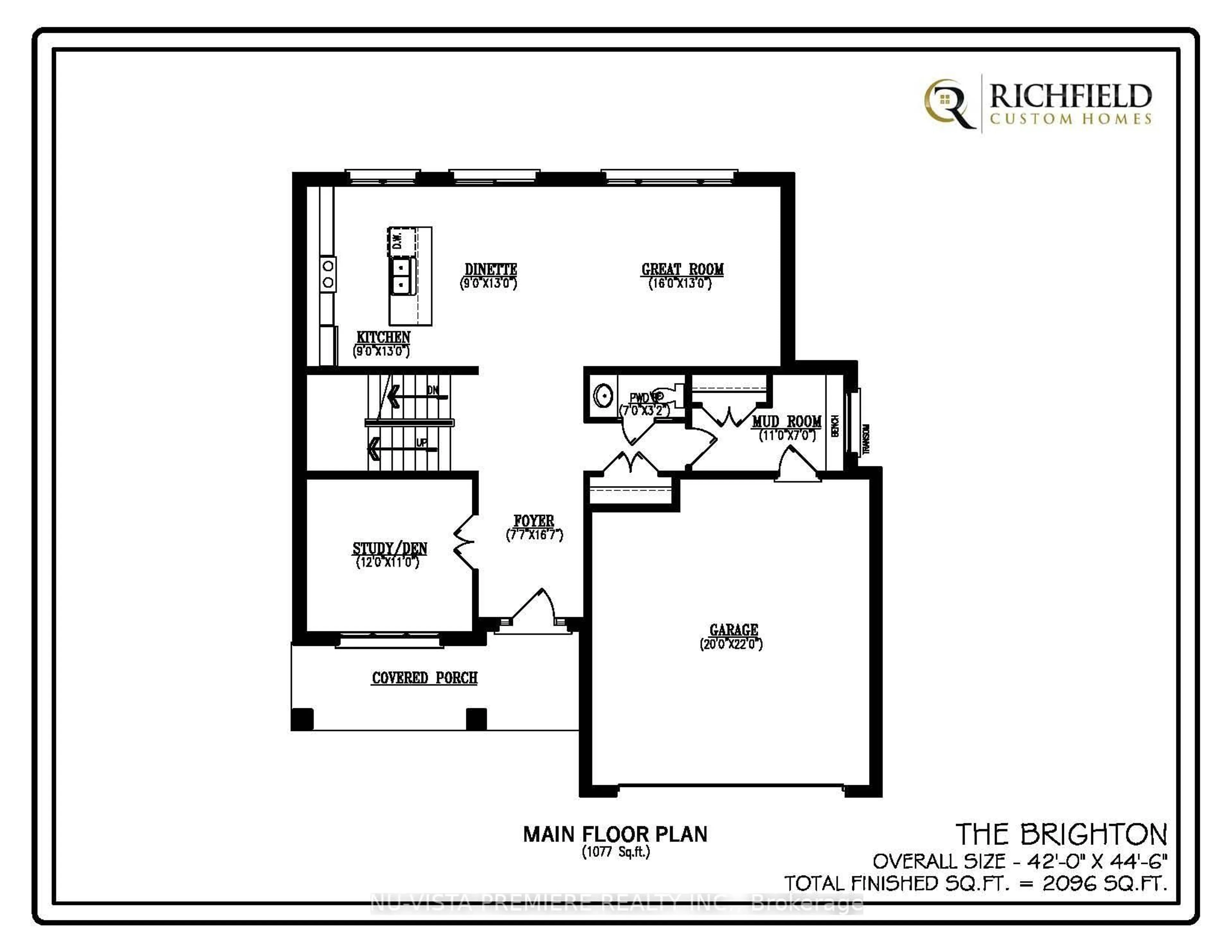 Floor plan for Lot 73 Harvest Lane, Thames Centre Ontario N0L 1G3