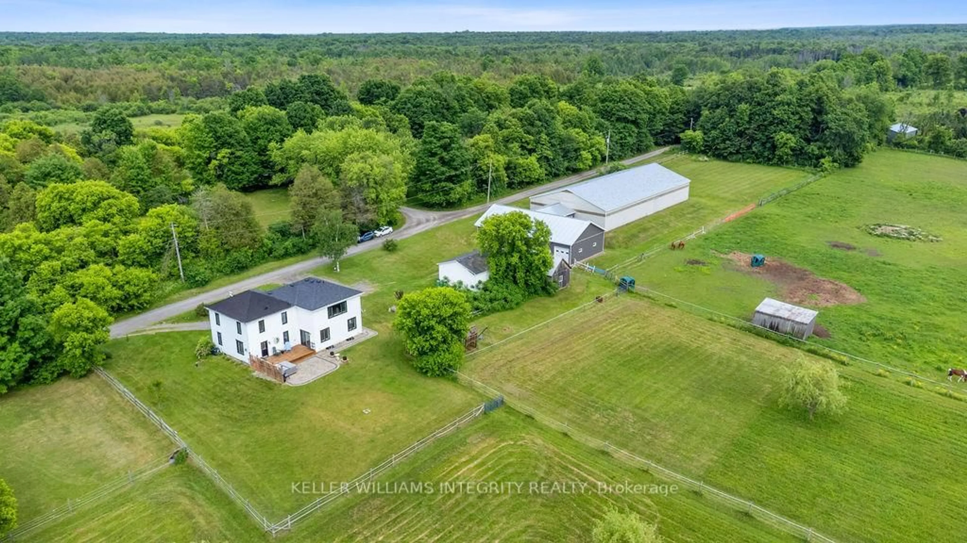 A pic from outside/outdoor area/front of a property/back of a property/a pic from drone, building for 980 Black Rd, North Grenville Ontario K0G 1T0