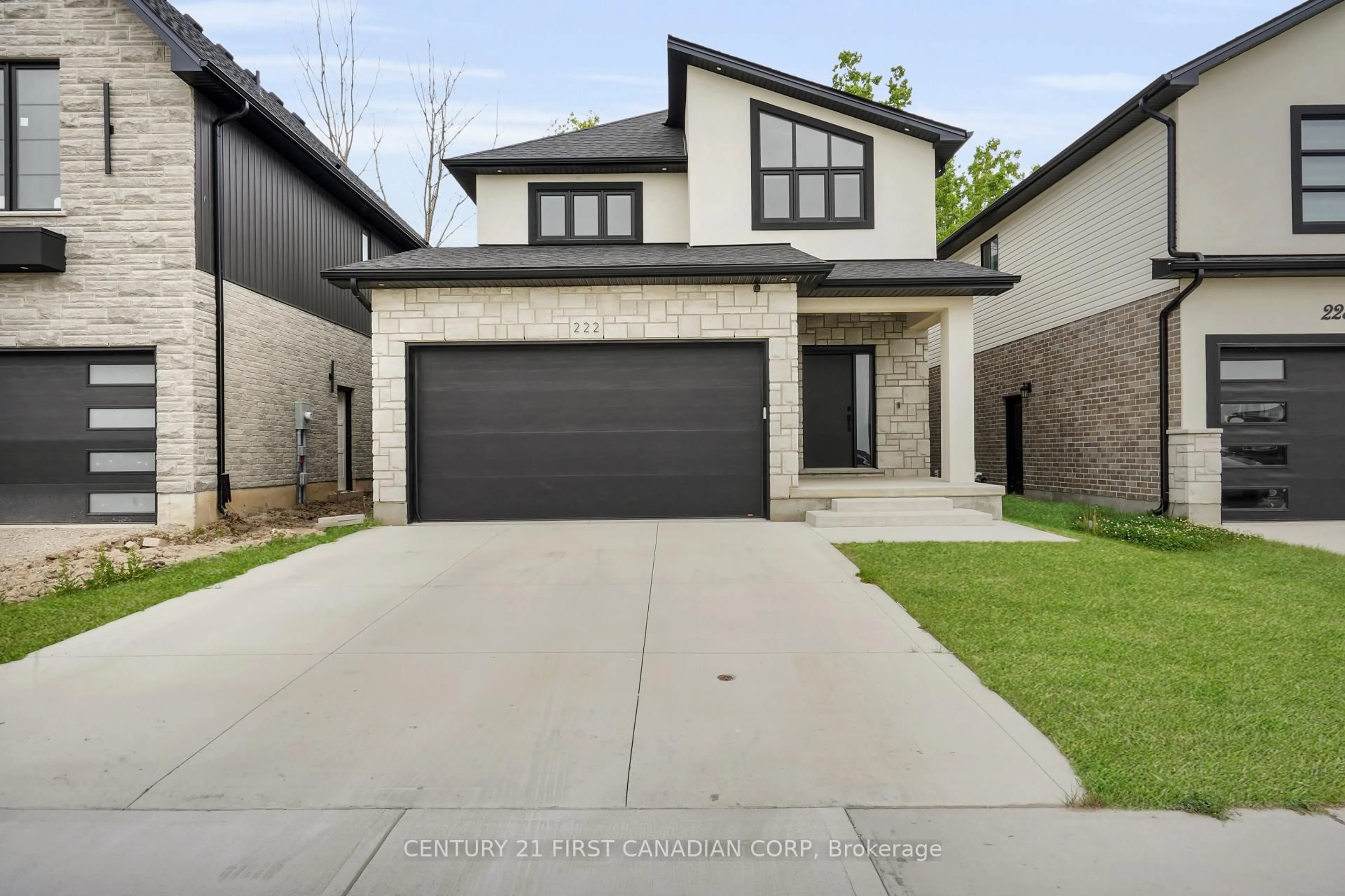 Home with brick exterior material, street for 222 Knott Dr, London South Ontario N6L 0G6