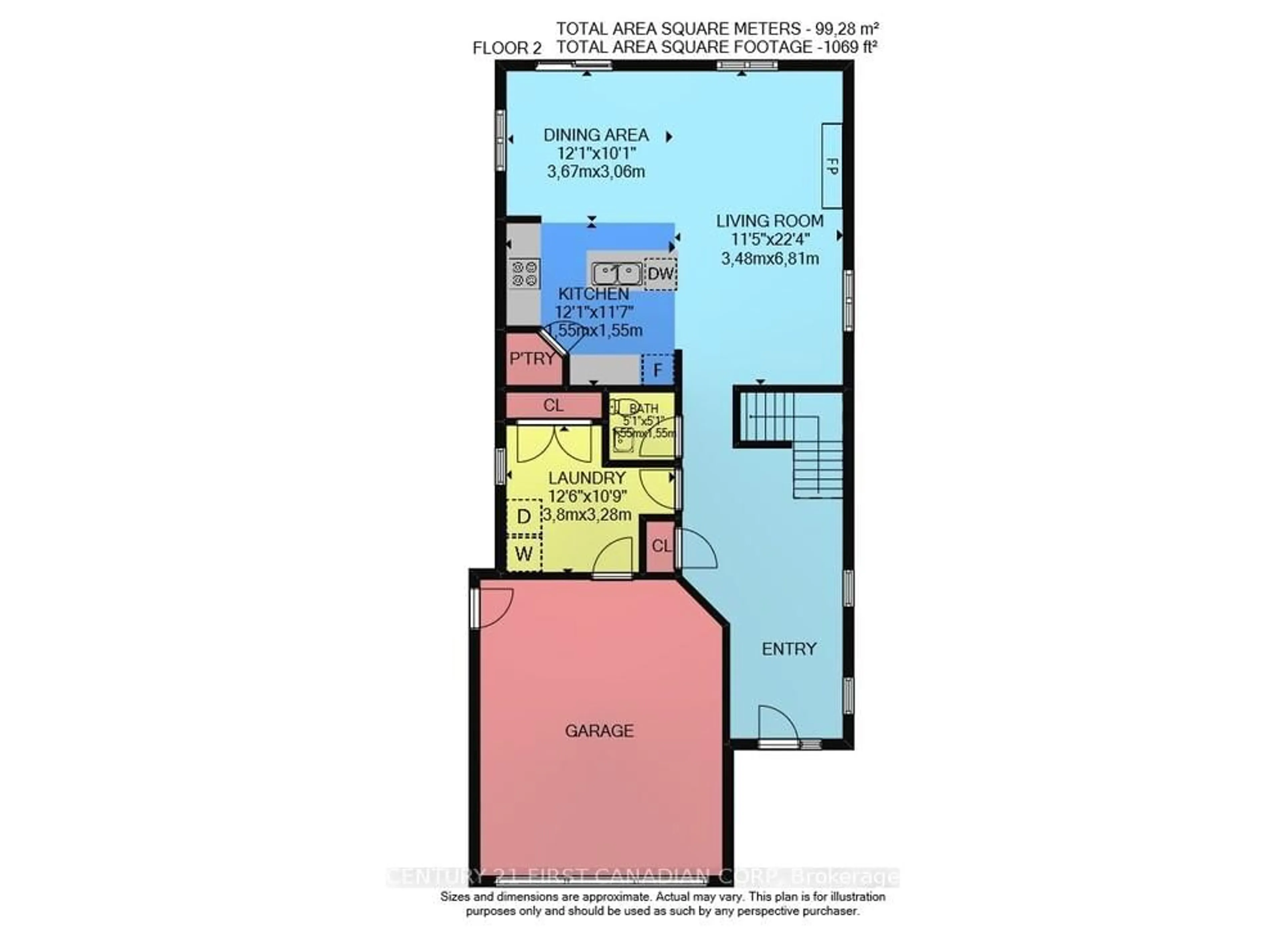 Floor plan for 222 Knott Dr, London South Ontario N6L 0G6