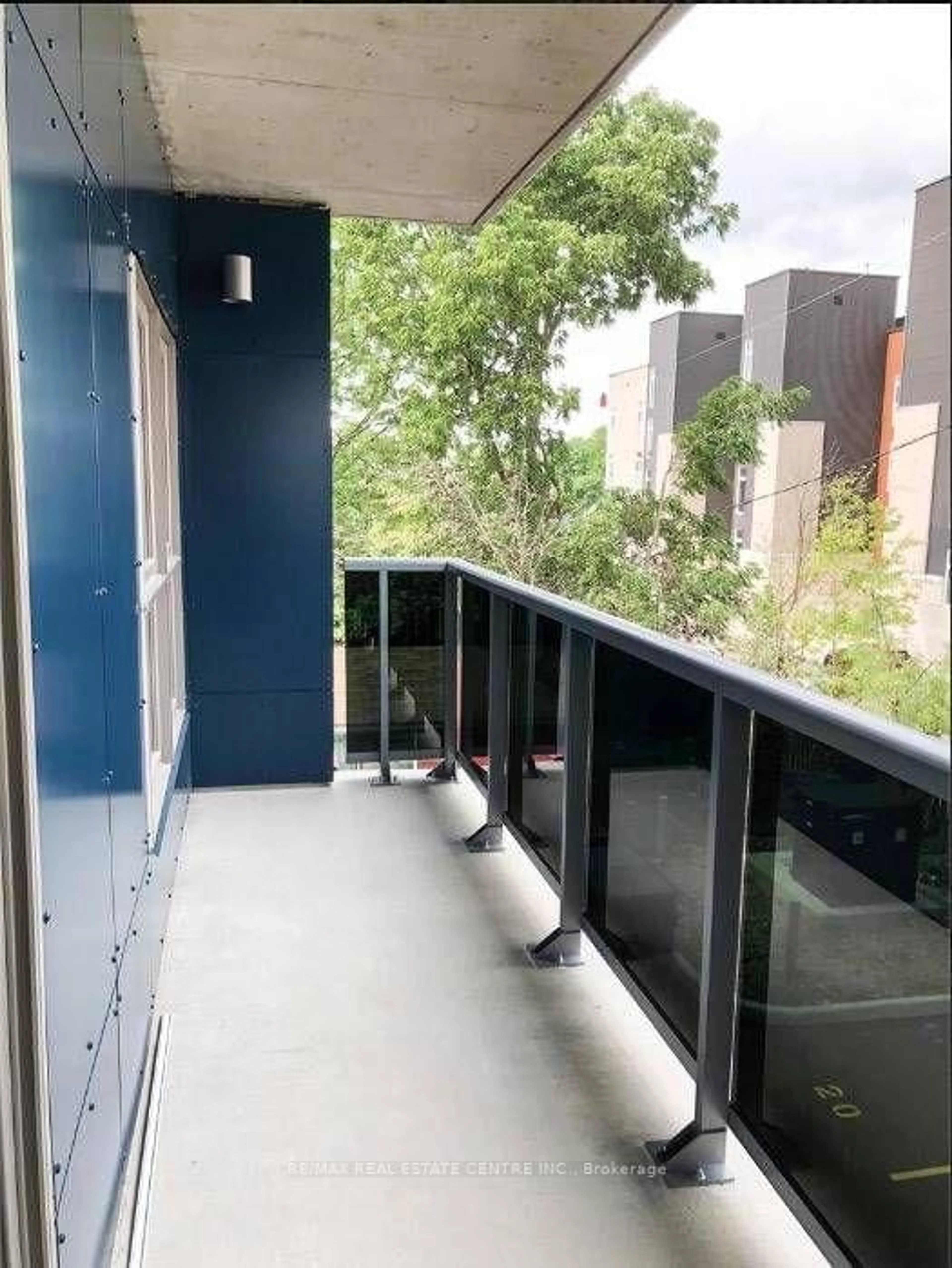 Balcony in the apartment, city buildings view from balcony for 258B Sunview St #279, Waterloo Ontario N2L 3V9