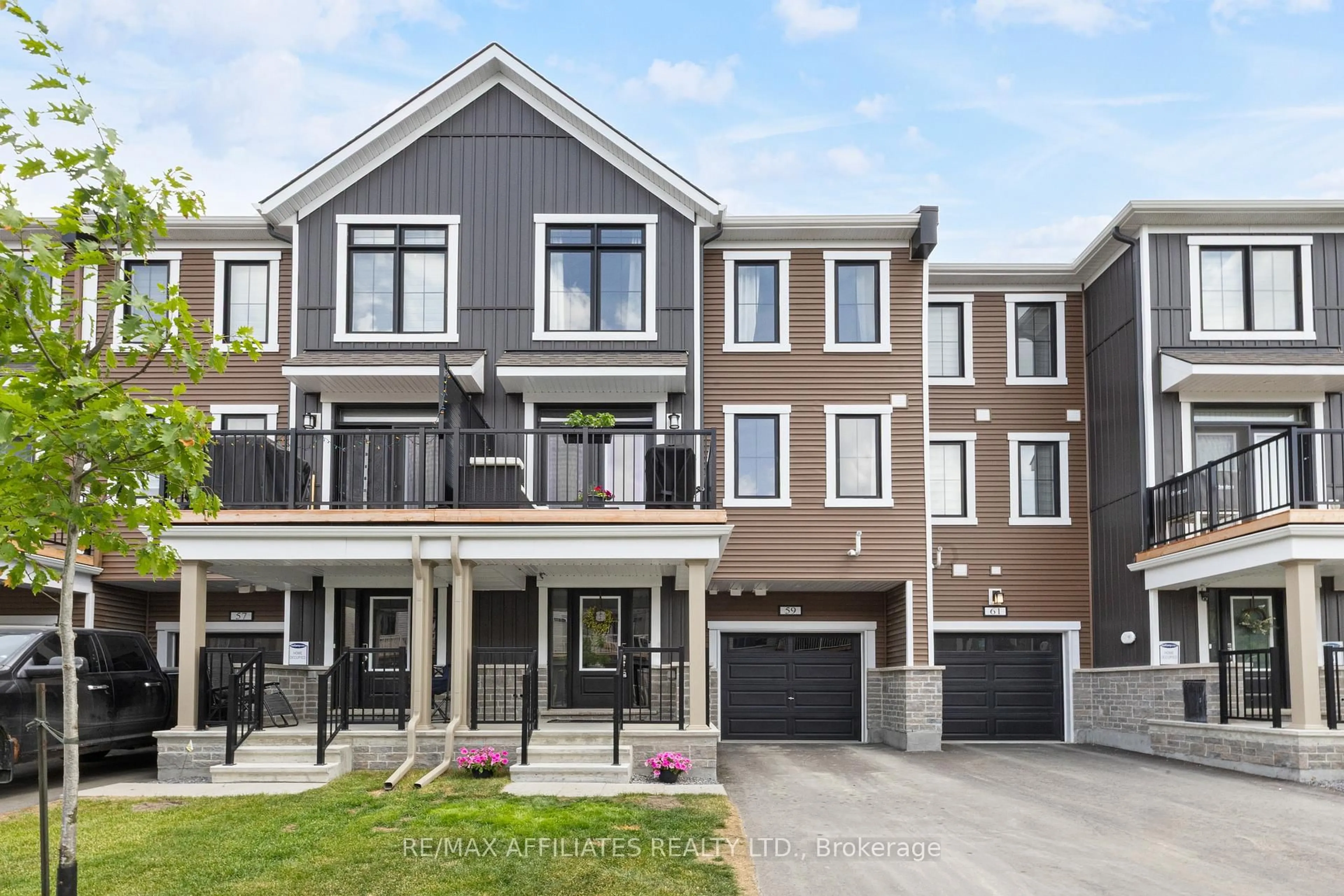 Home with brick exterior material, street for 59 Stitch Mews, Richmond Ontario K0A 2Z0