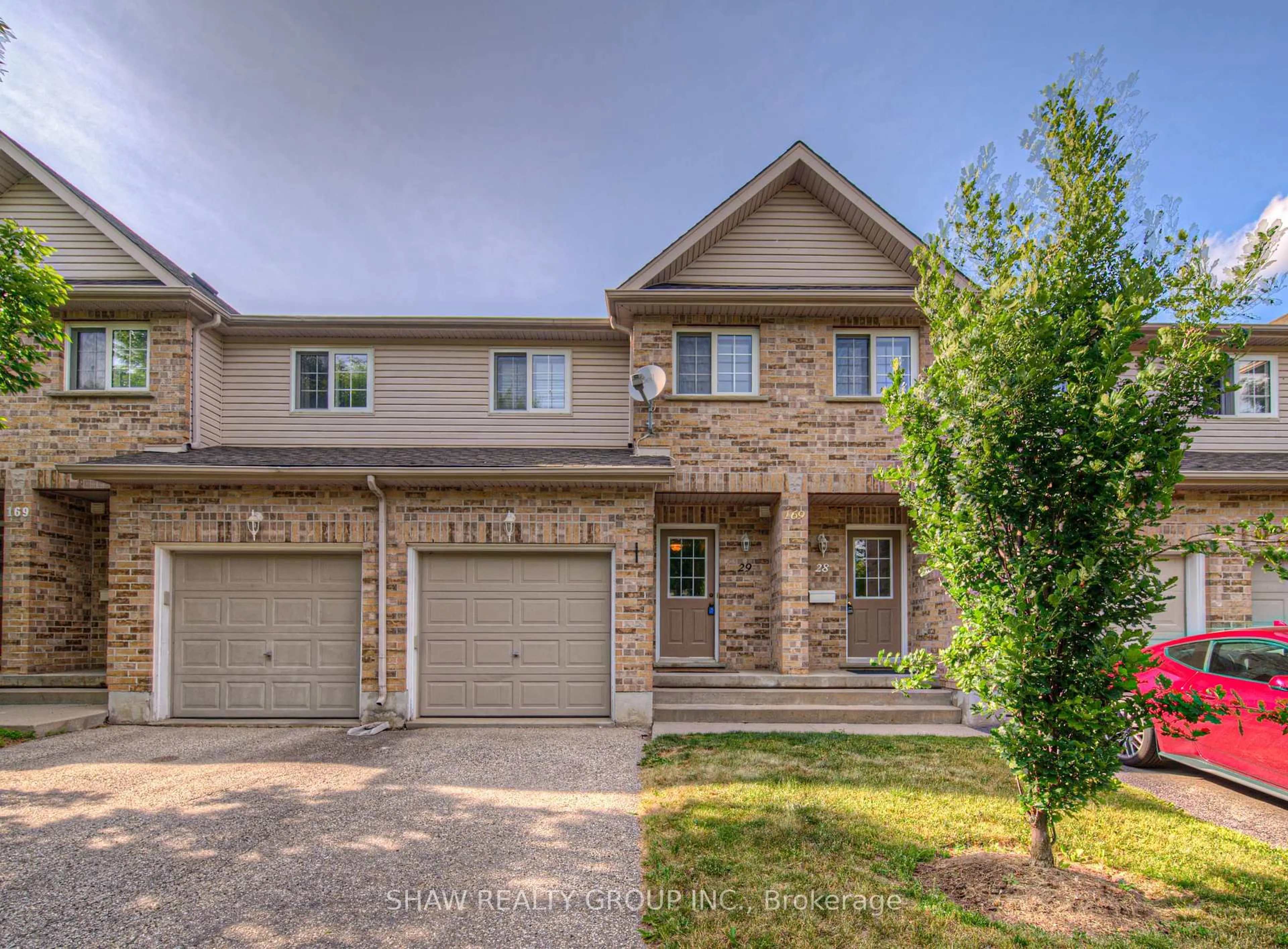 Home with brick exterior material, street for 169 Bismark Dr #29, Cambridge Ontario N1S 5B9