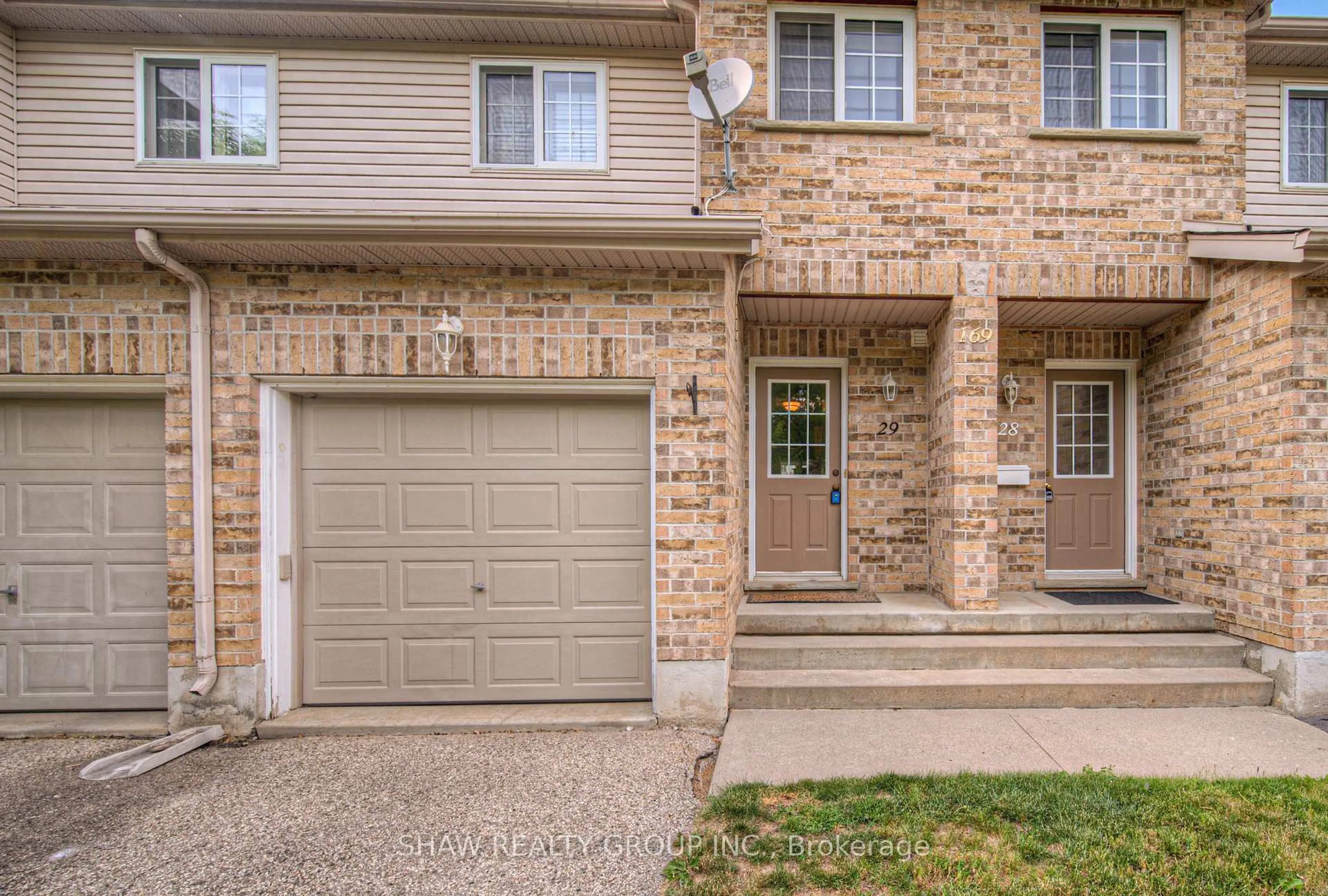 Home with brick exterior material, street for 169 Bismark Dr #29, Cambridge Ontario N1S 5B9