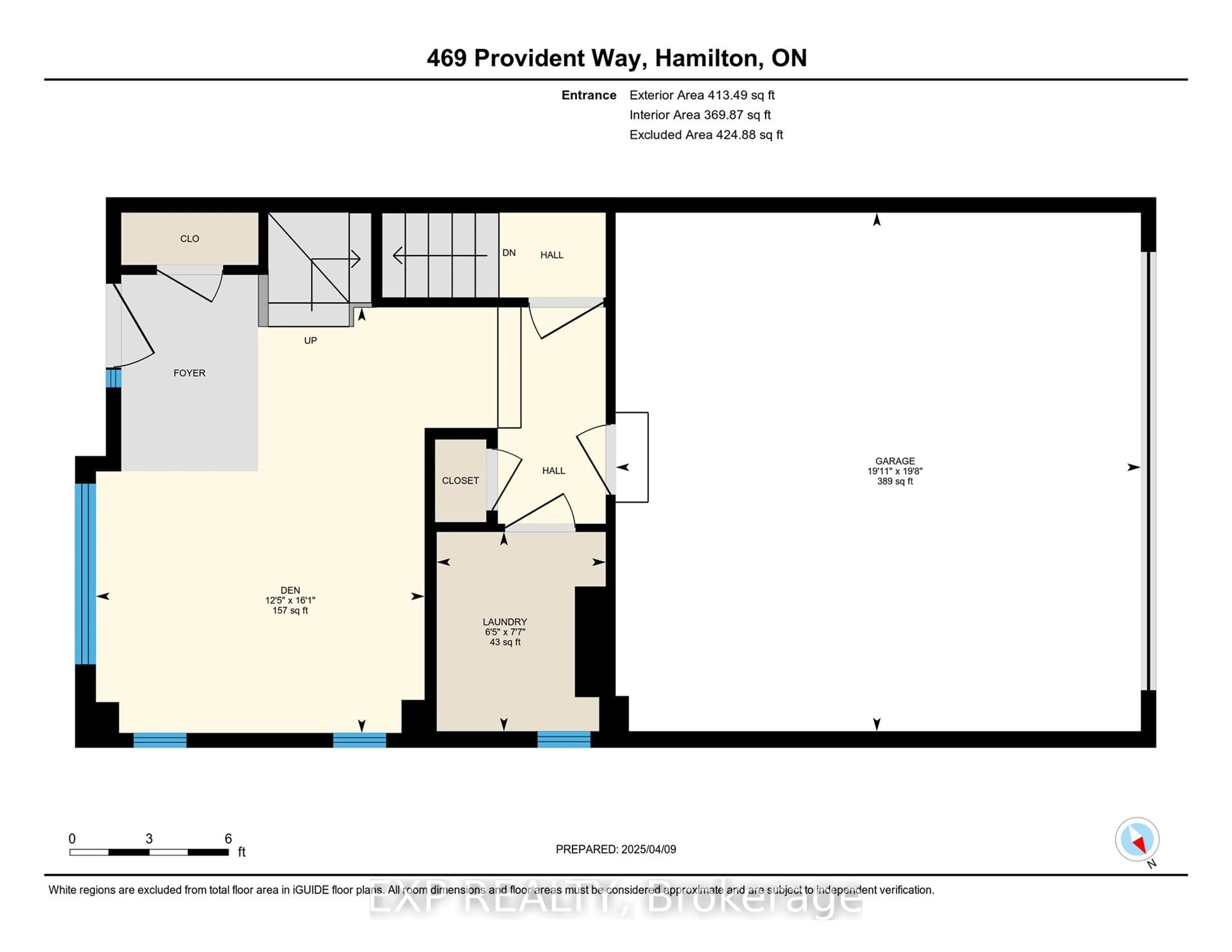 Floor plan for 469 Provident Way, Hamilton Ontario L0R 1W0