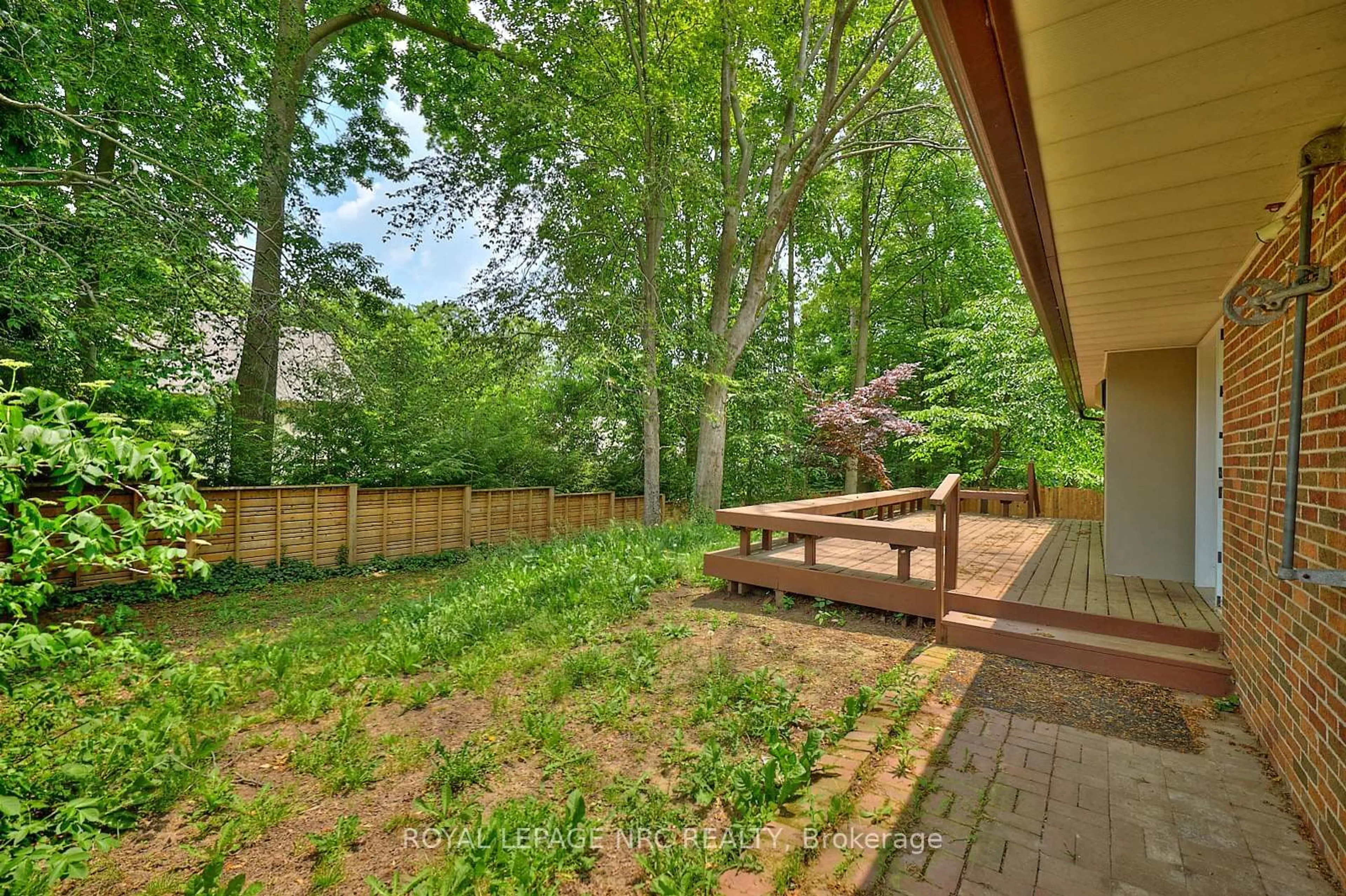 Patio, forest/trees view for 1295 Pelham St, Pelham Ontario L0S 1E0