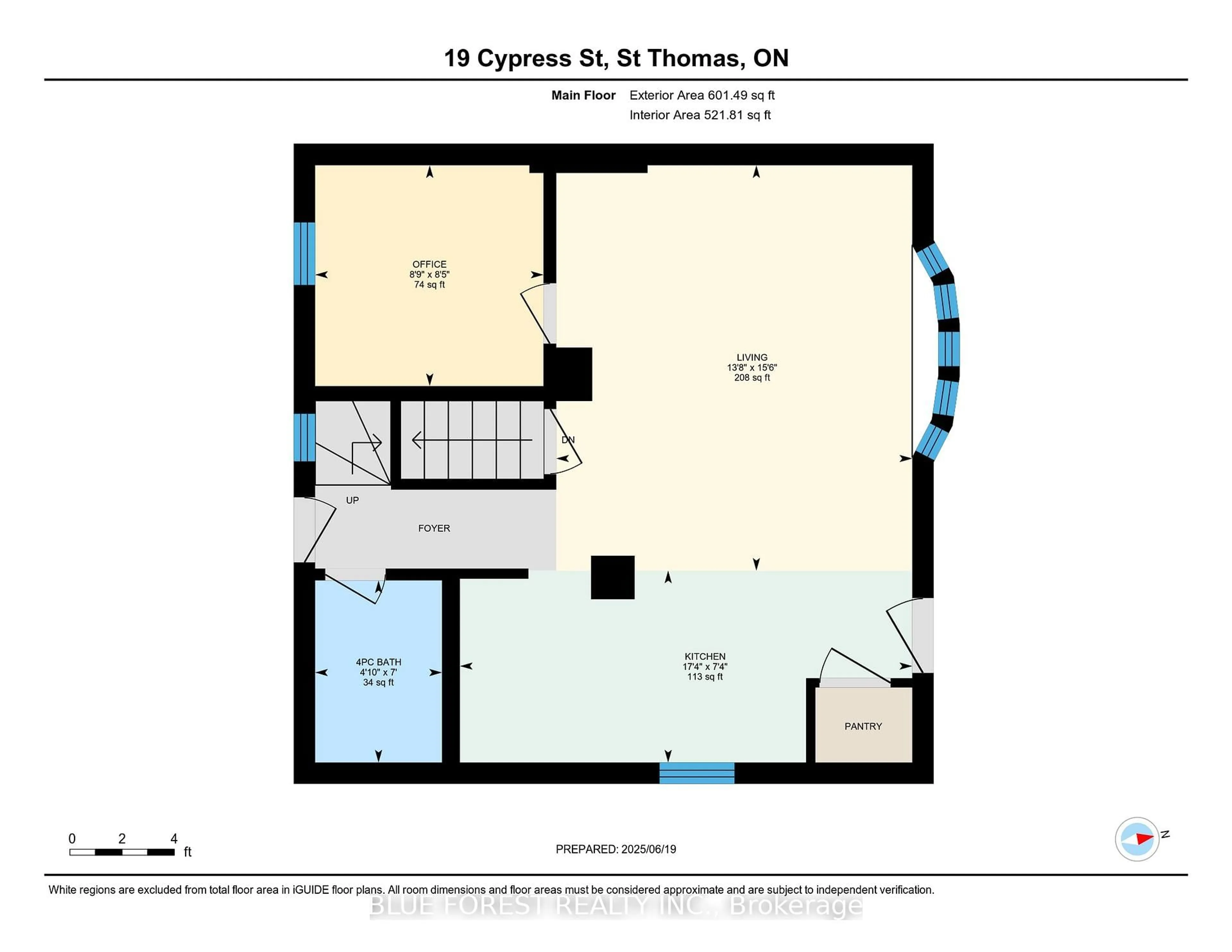 Floor plan for 19 Cypress St, St. Thomas Ontario N5R 1N2