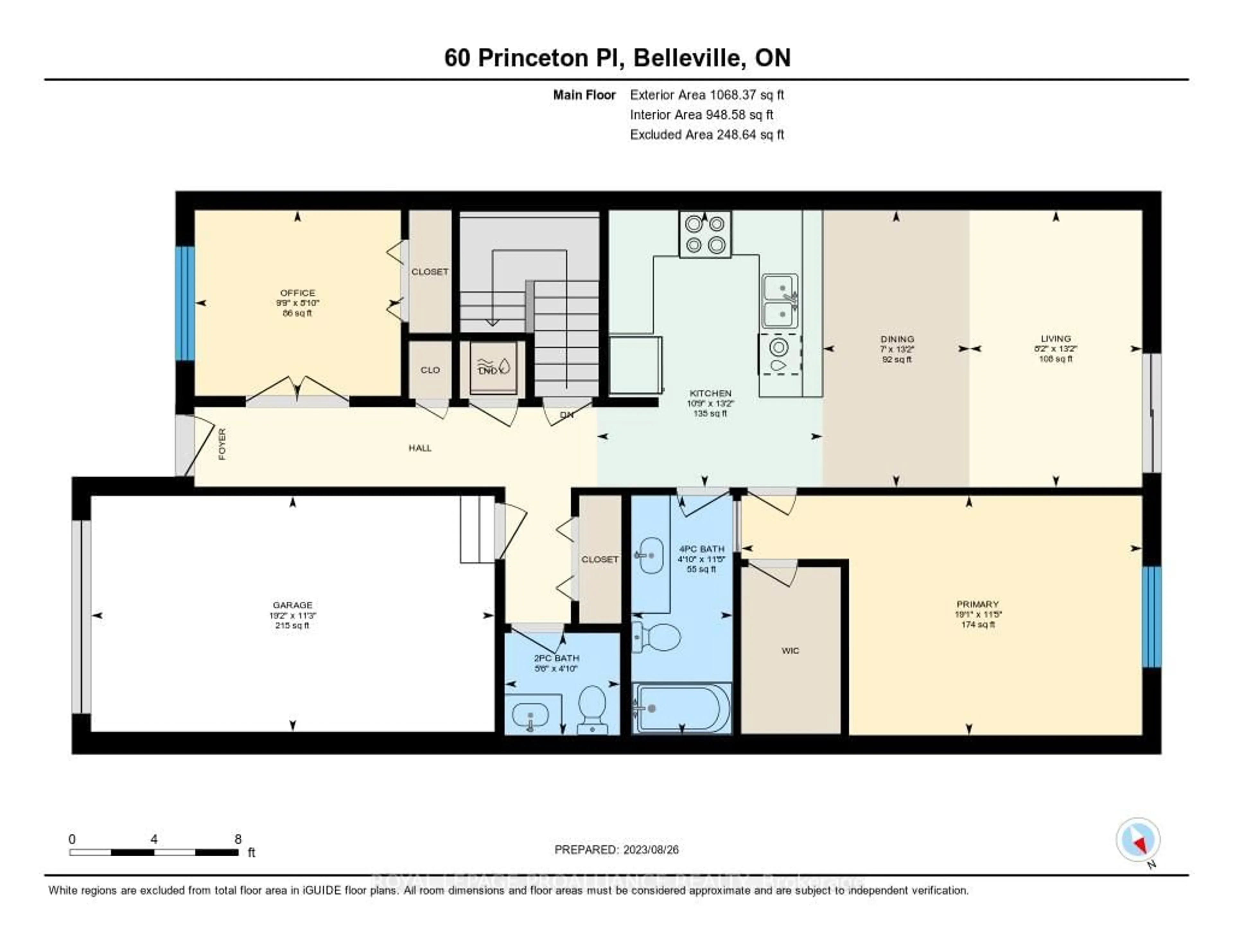 Floor plan for 60 Princeton Pl, Belleville Ontario K8N 0B3