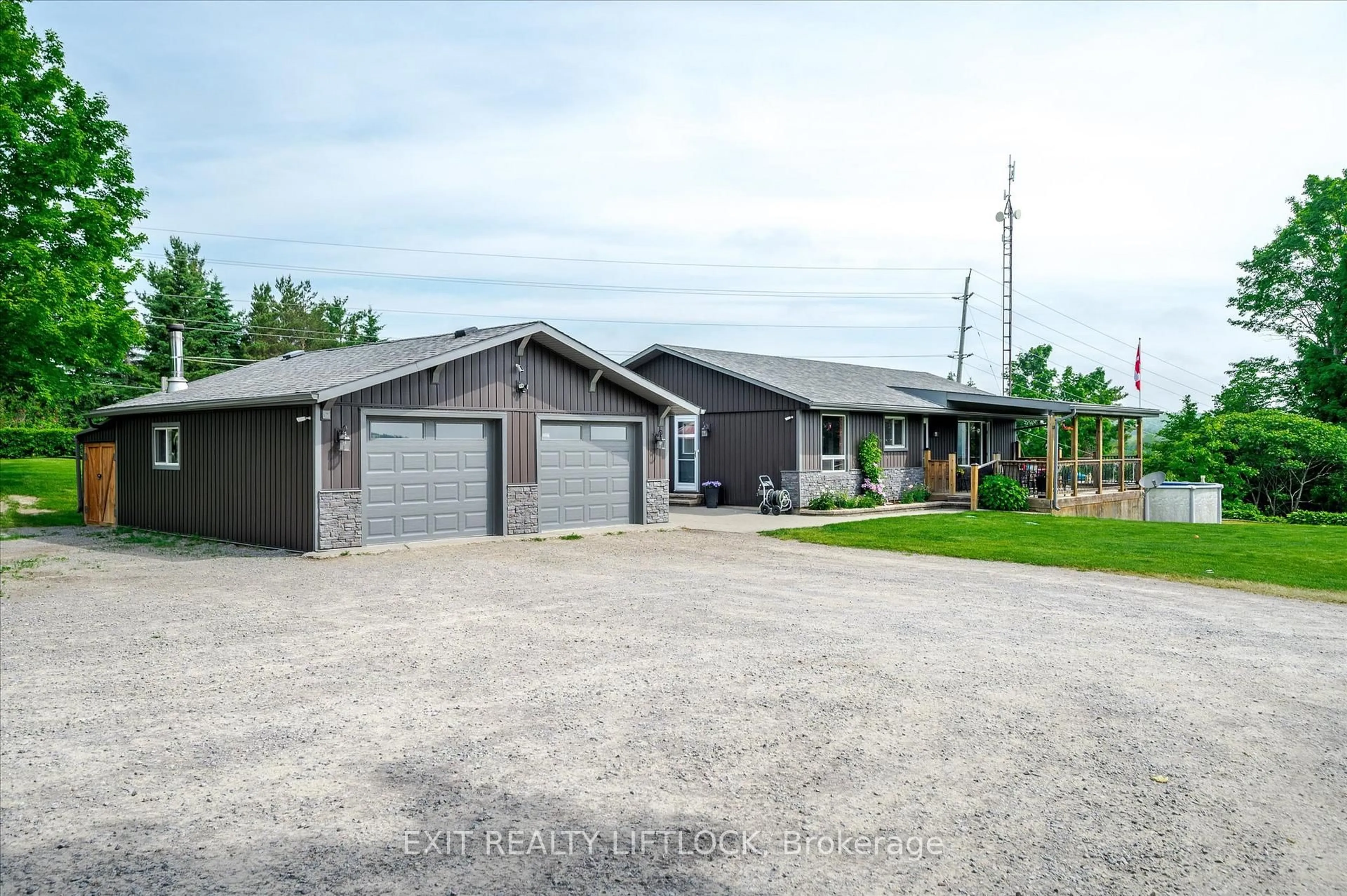 A pic from outside/outdoor area/front of a property/back of a property/a pic from drone, street for 243 Stewart Line, Cavan Monaghan Ontario L0A 1C0