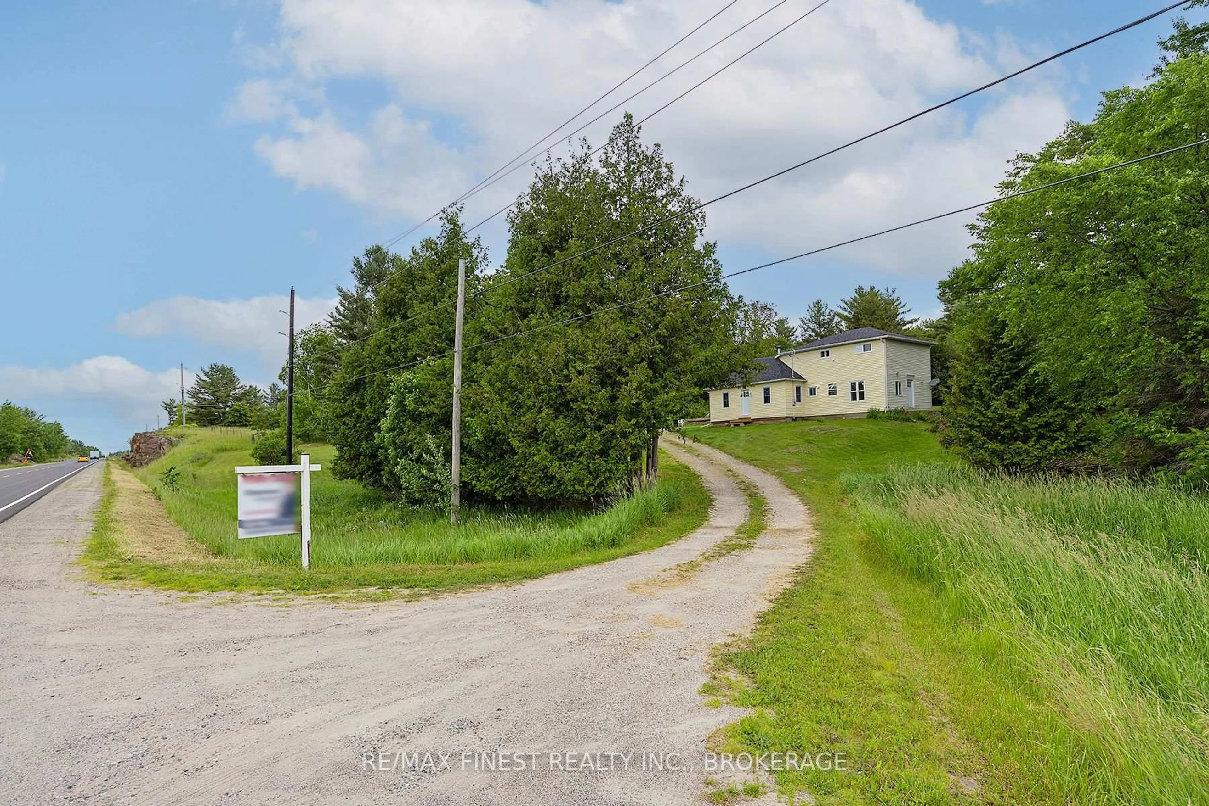 A pic from outside/outdoor area/front of a property/back of a property/a pic from drone, street for 9678 Highway 38, Godfrey Ontario K0H 1T0