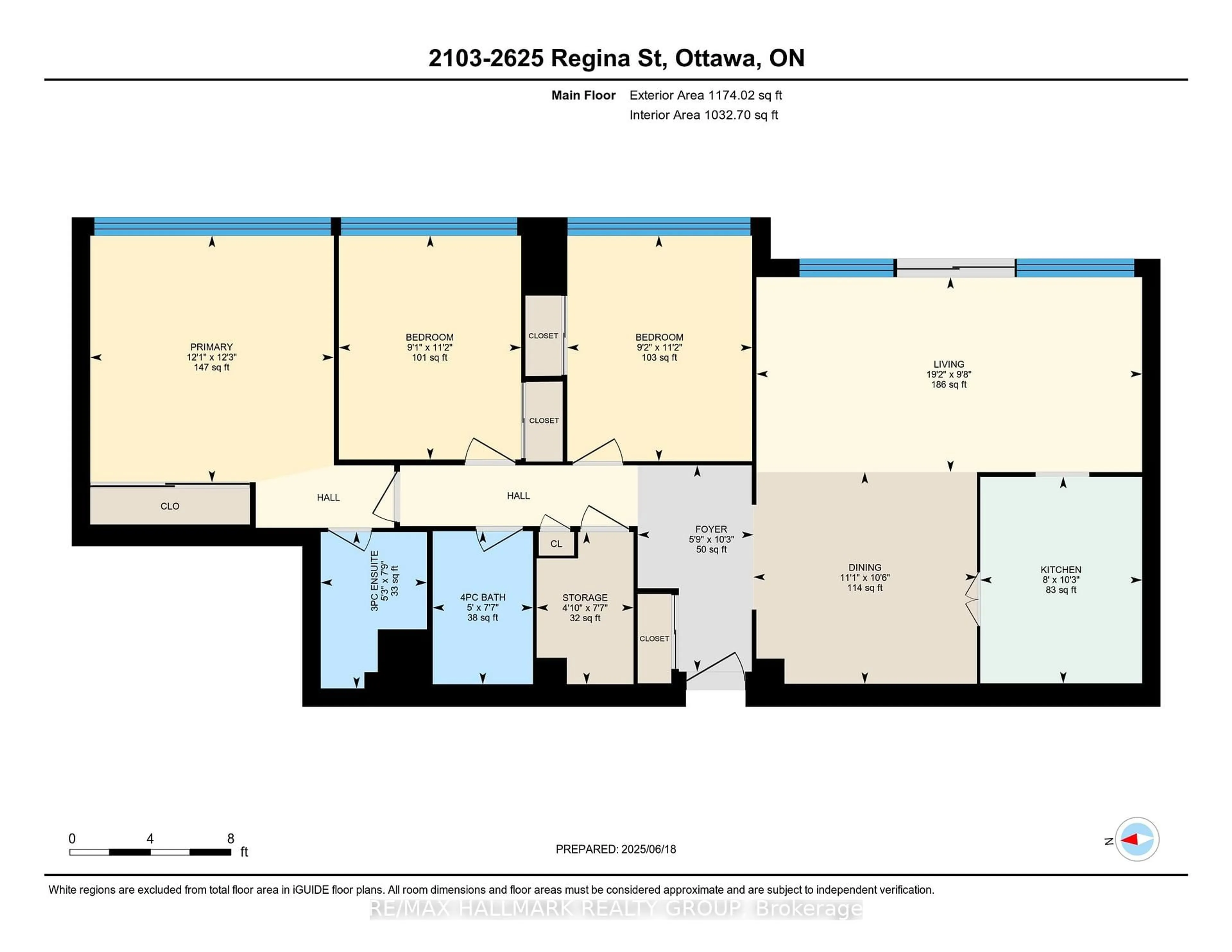 Floor plan for 2625 Regina St #2103, Ottawa Ontario K2B 5W8