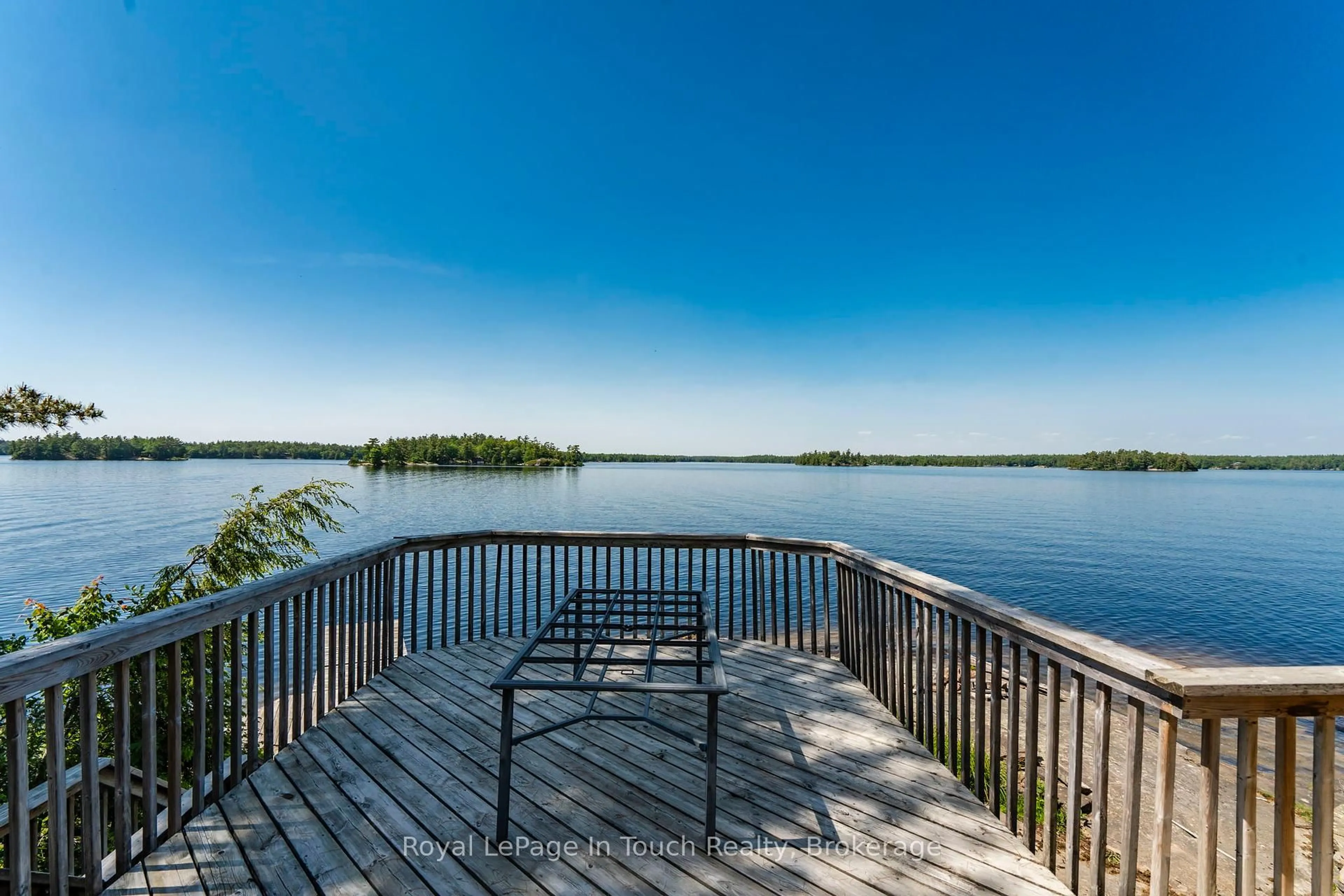 Patio, water/lake/river/ocean view for 2 Is 270 Georgian Bay Island, Georgian Bay Ontario L0K 1S0