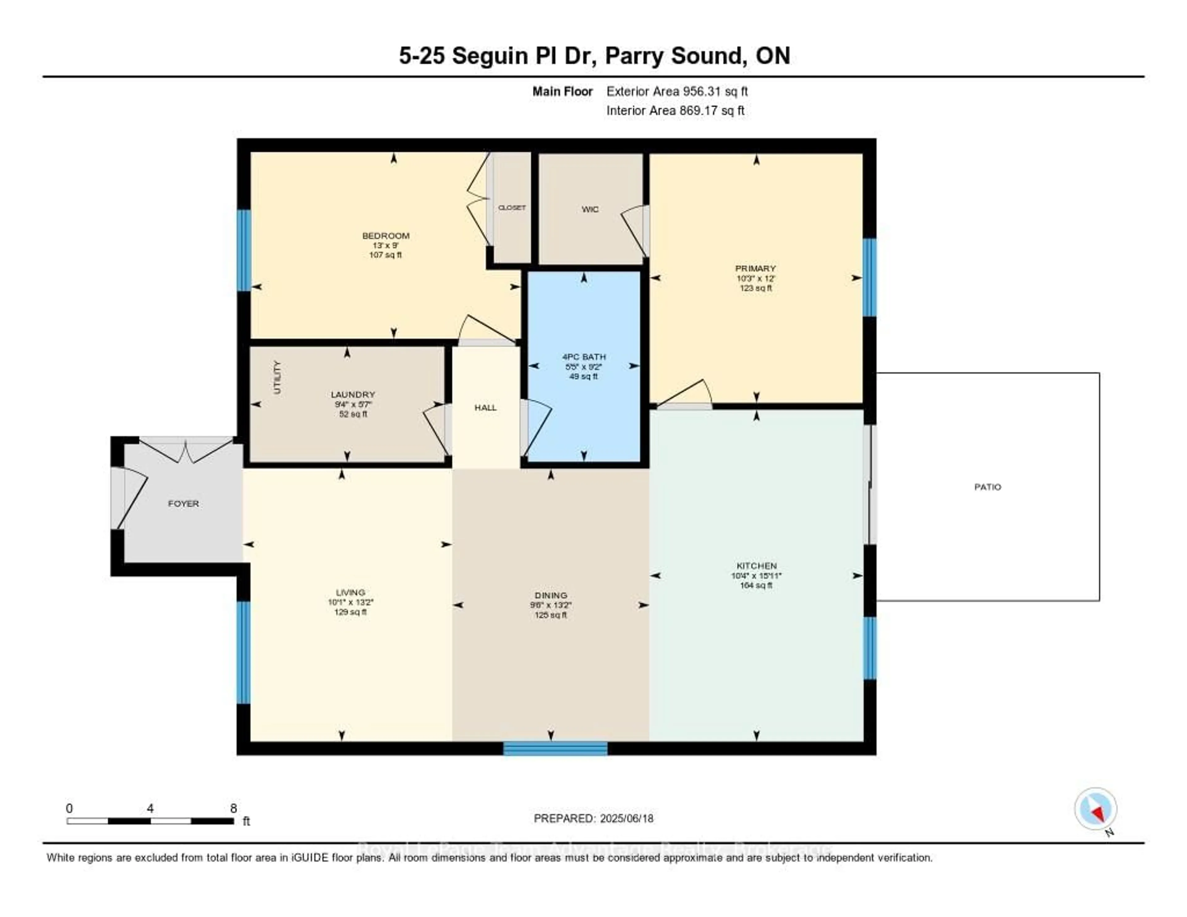 Floor plan for 25 Seguin Place Dr #5, Seguin Ontario P2A 1B2