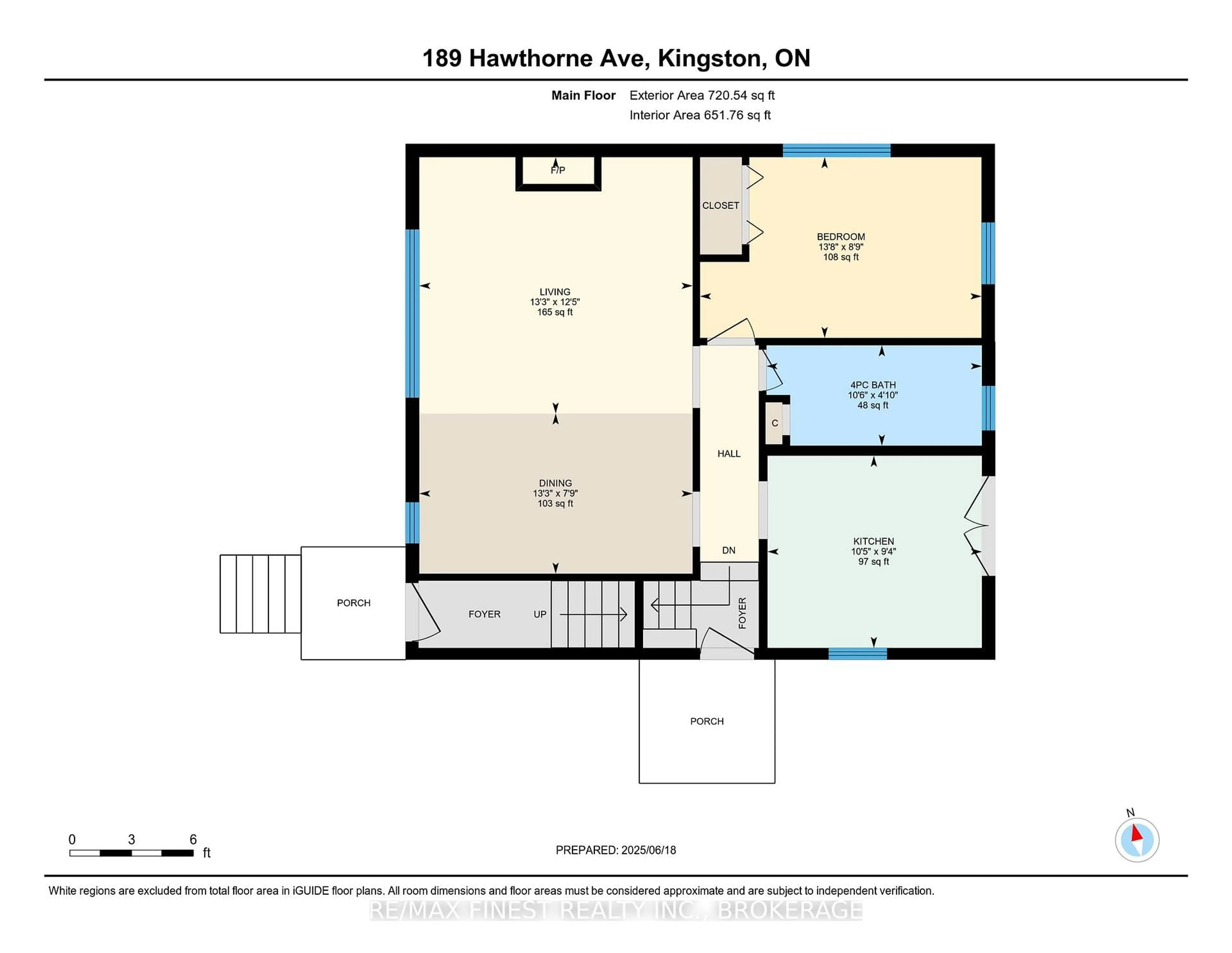 Floor plan for 189 Hawthorne Ave, Kingston Ontario K7M 1Z3